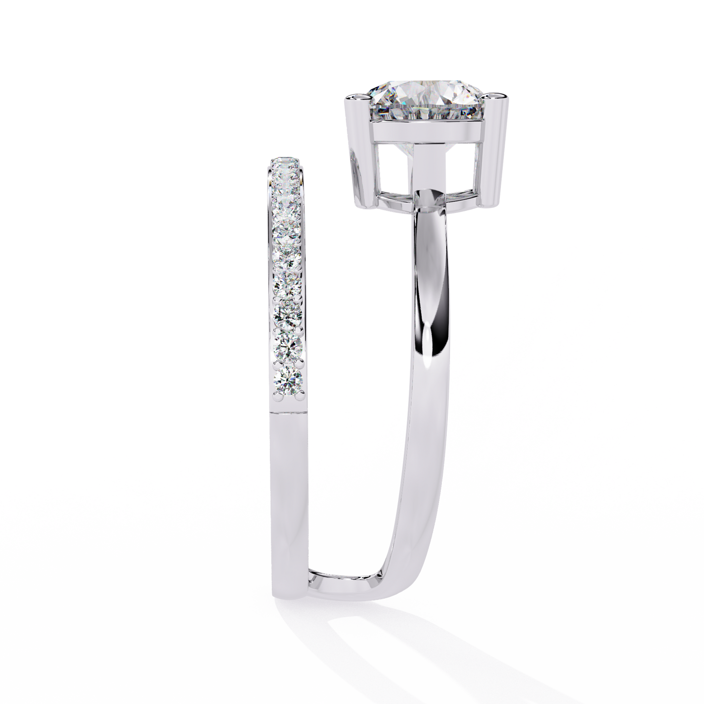 Amore Eterno Solitaire Diamond Ring