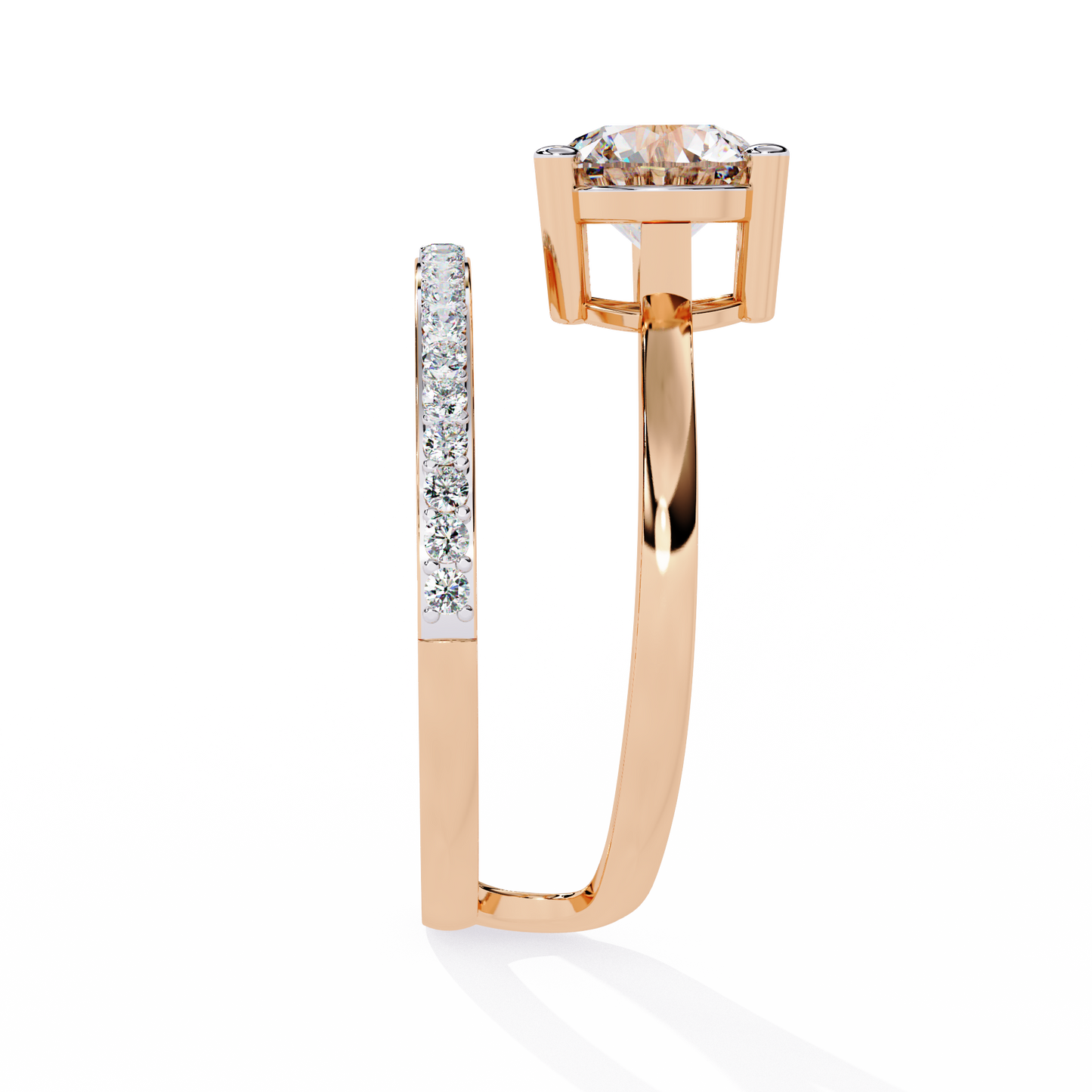 Amore Eterno Solitaire Diamond Ring