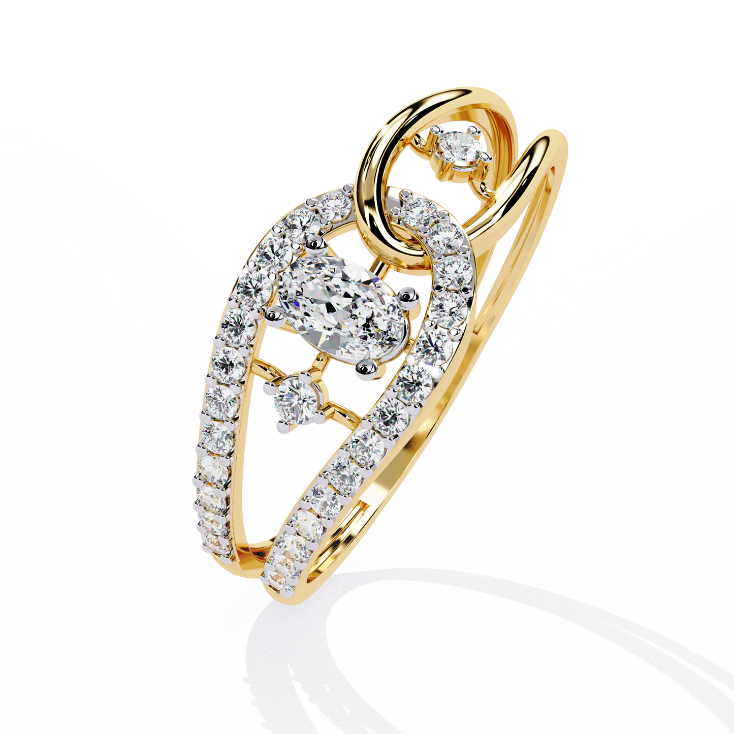 Vento d’Oro Diamond Ring