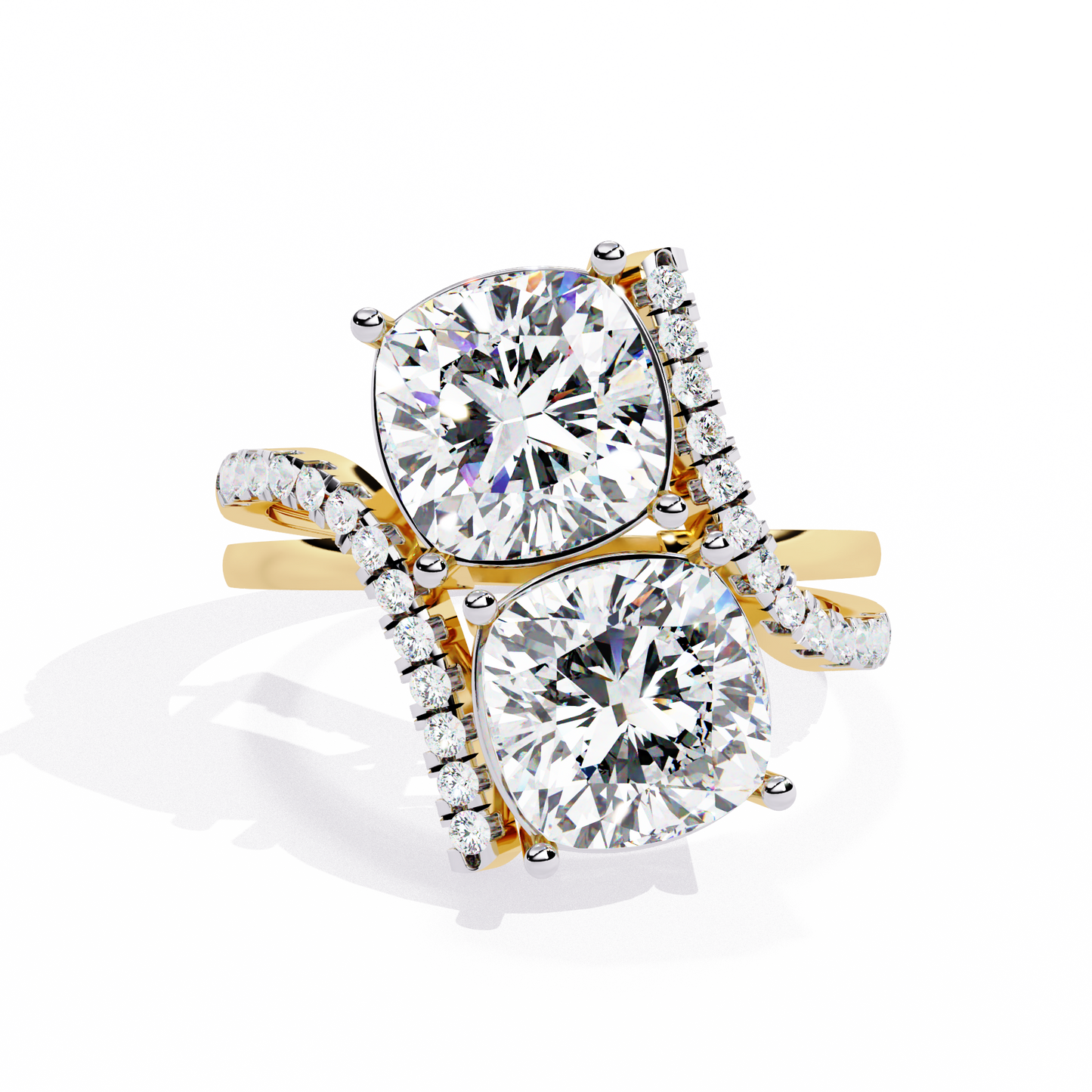 Goccia di Luce Cushion Solitaire Ring