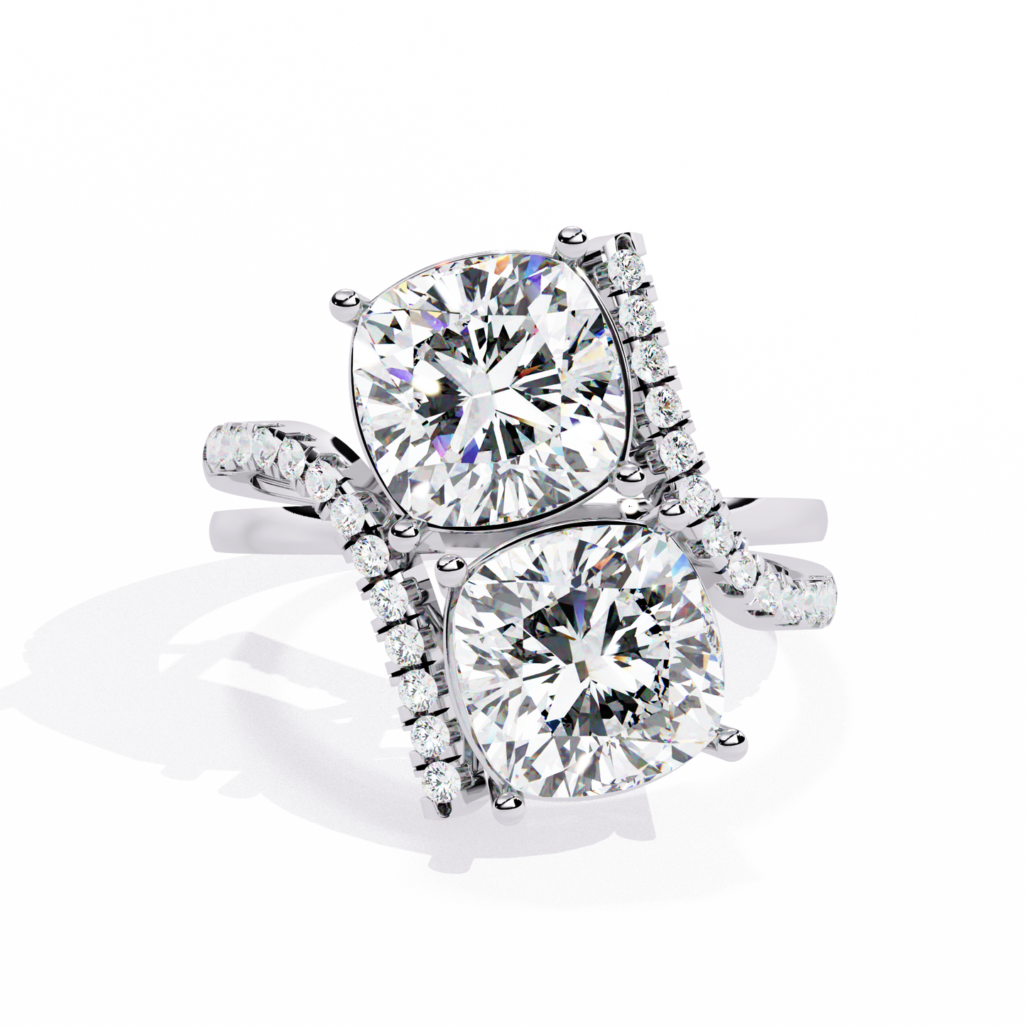 Goccia di Luce Cushion Solitaire Ring