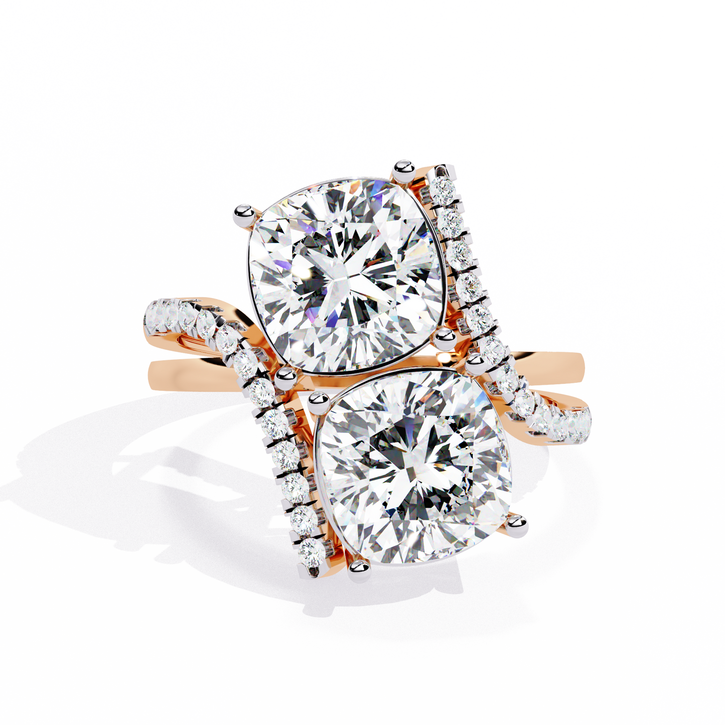 Goccia di Luce Cushion Solitaire Ring