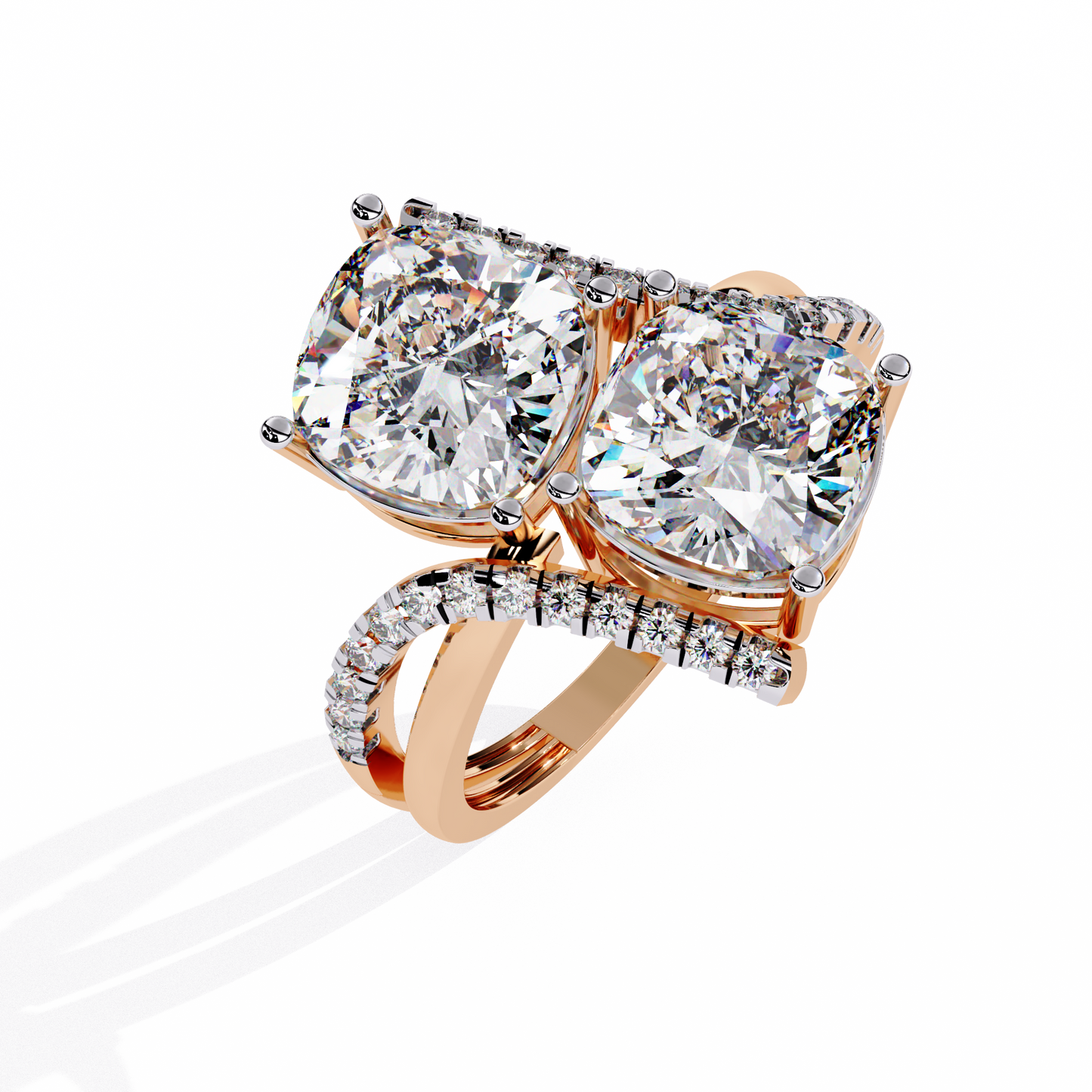 Goccia di Luce Cushion Solitaire Ring