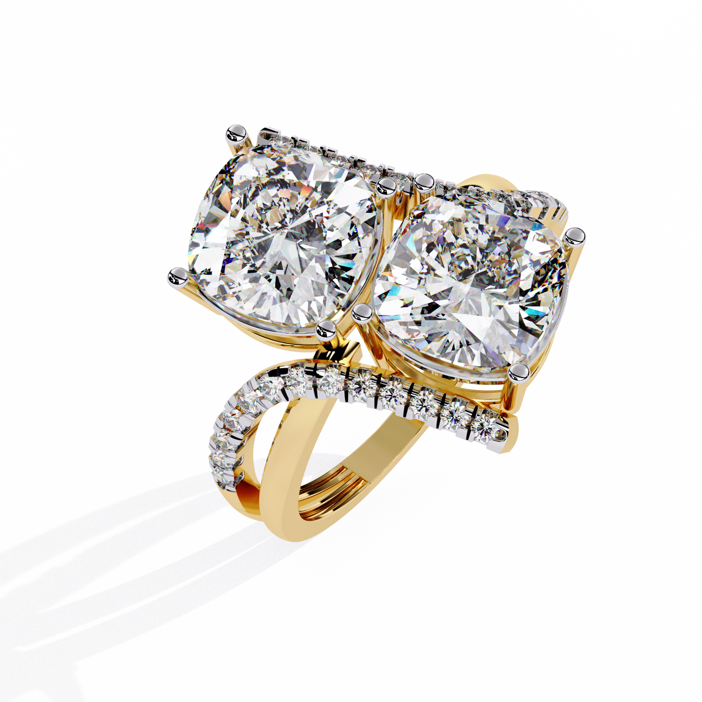 Goccia di Luce Cushion Solitaire Ring