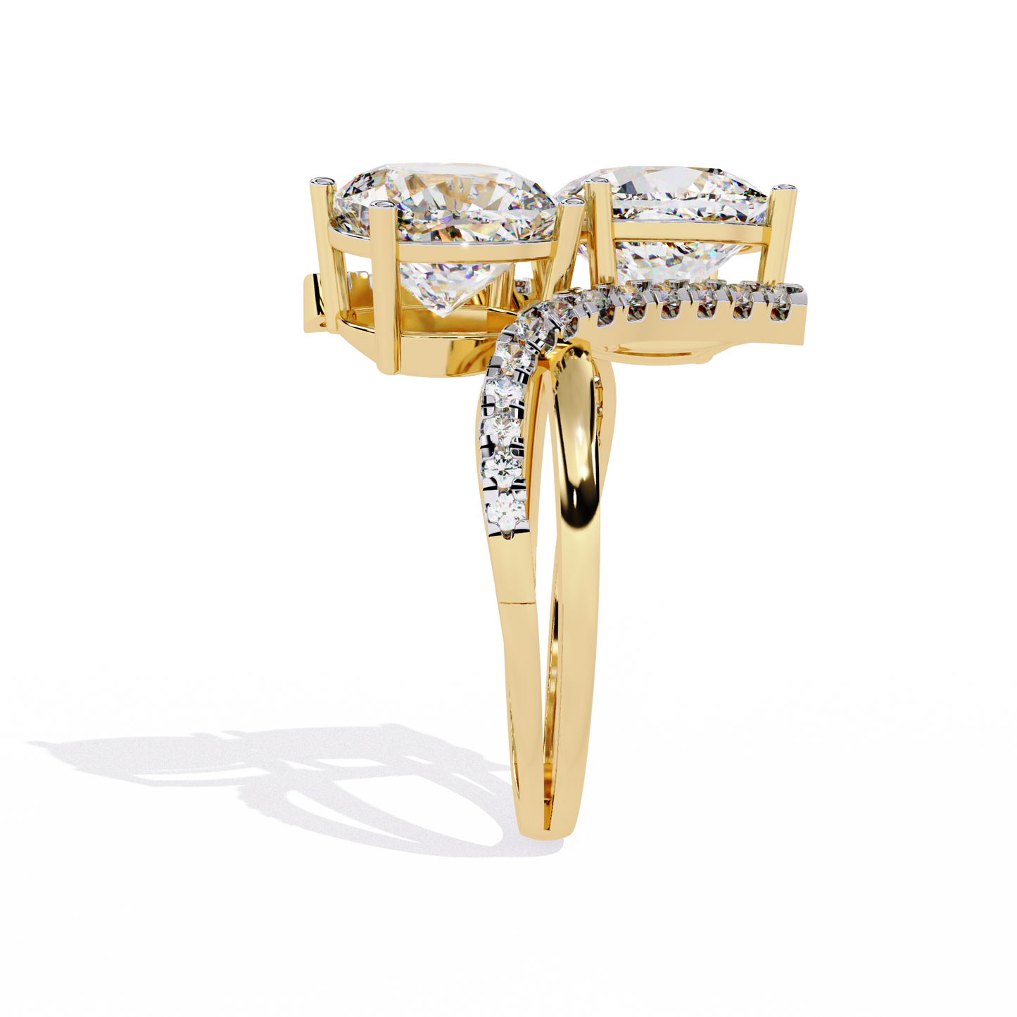 Goccia di Luce Cushion Solitaire Ring