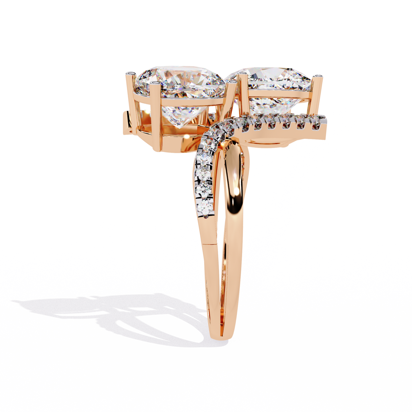 Goccia di Luce Cushion Solitaire Ring