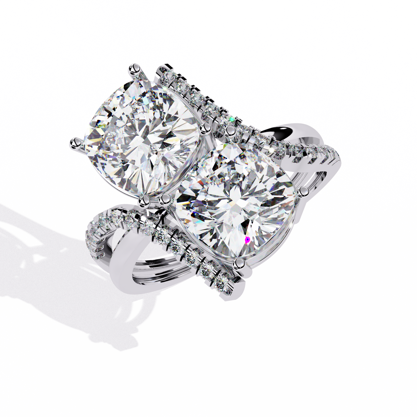 Goccia di Luce Cushion Solitaire Ring