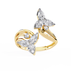 Trinity Teardrop Diamond Ring