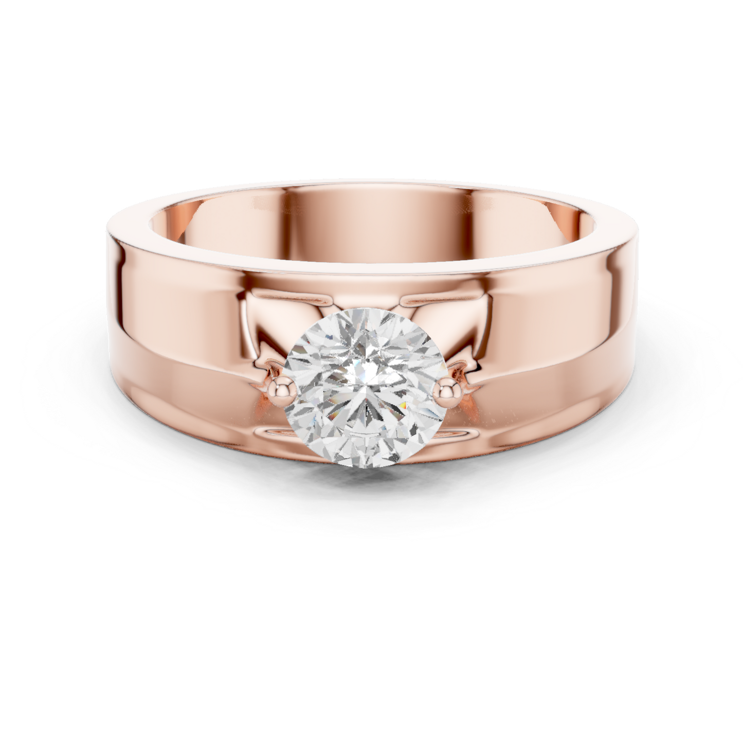 Zenith Solitaire Ring for Men