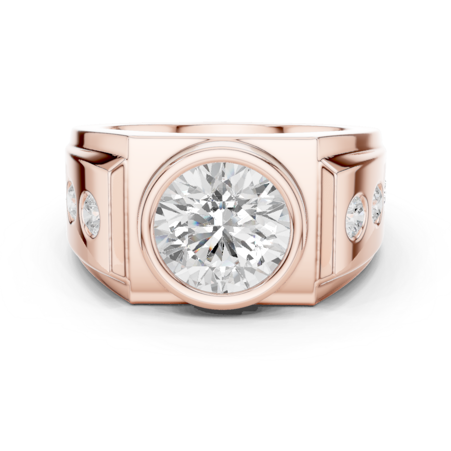 Phantom Stone Men Solitaire Ring