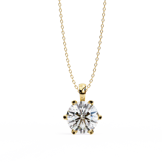 Duchess Arionne Round Solitaire Pendant