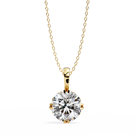 Astrelline Haute Round Diamond Pendant