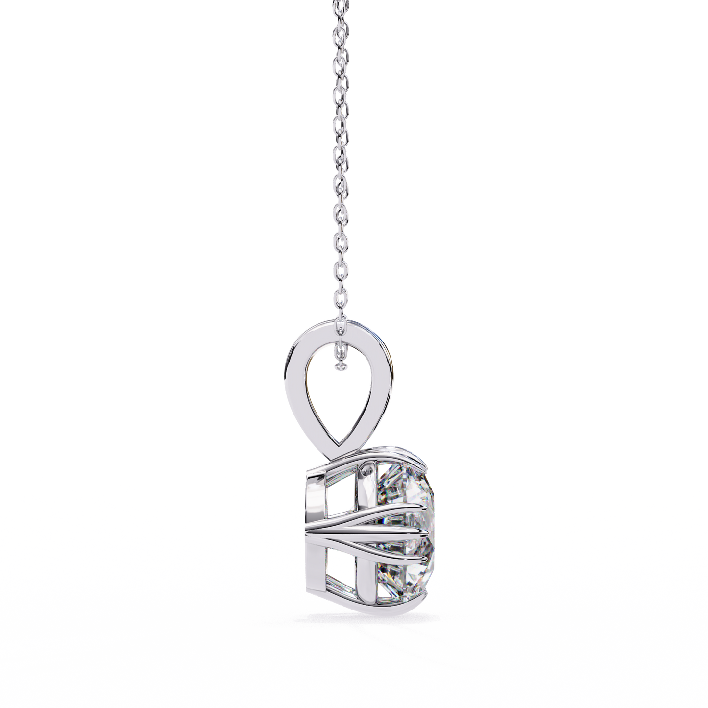 Aurelia Monarque Round Solitaire Pendant