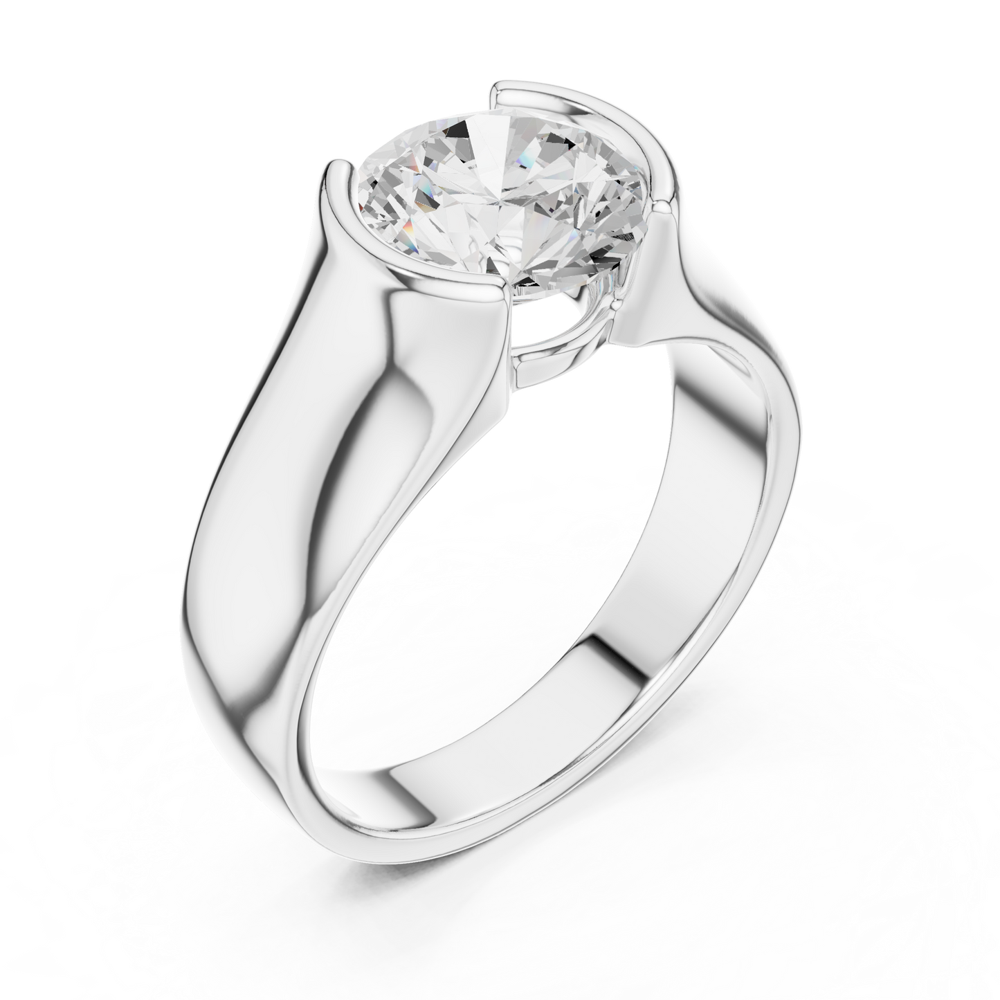 Sceptre Solitaire Ring for Men
