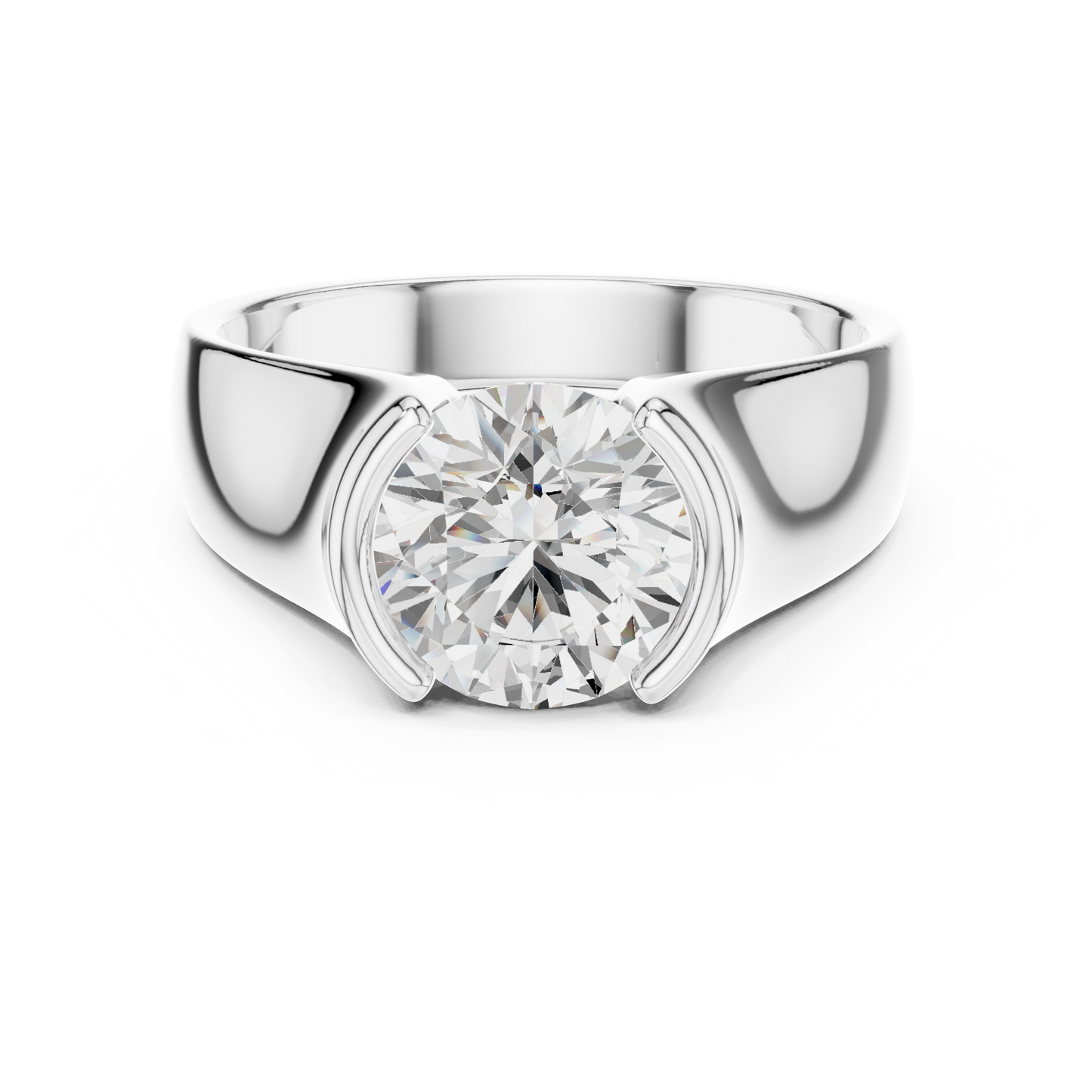 Sceptre Solitaire Ring for Men