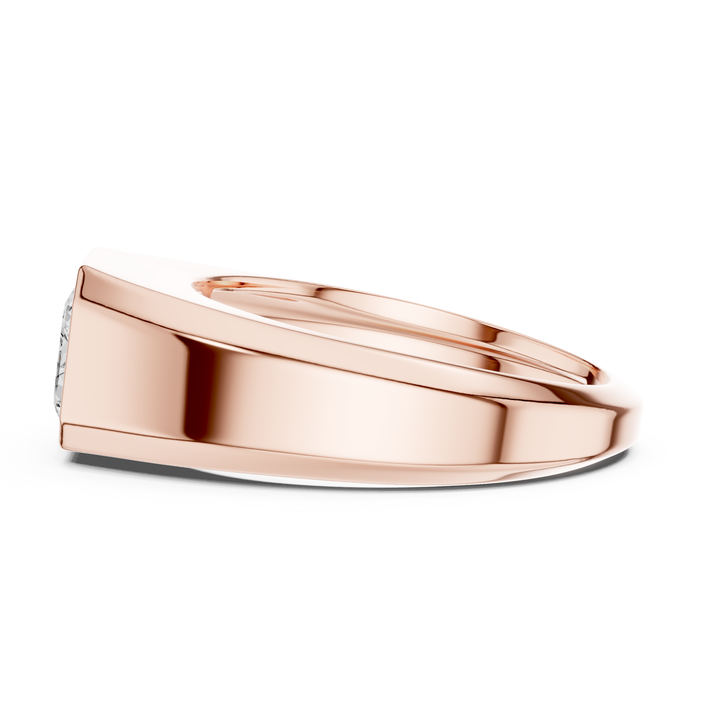 Echelon Solitaire Diamond Ring for Men