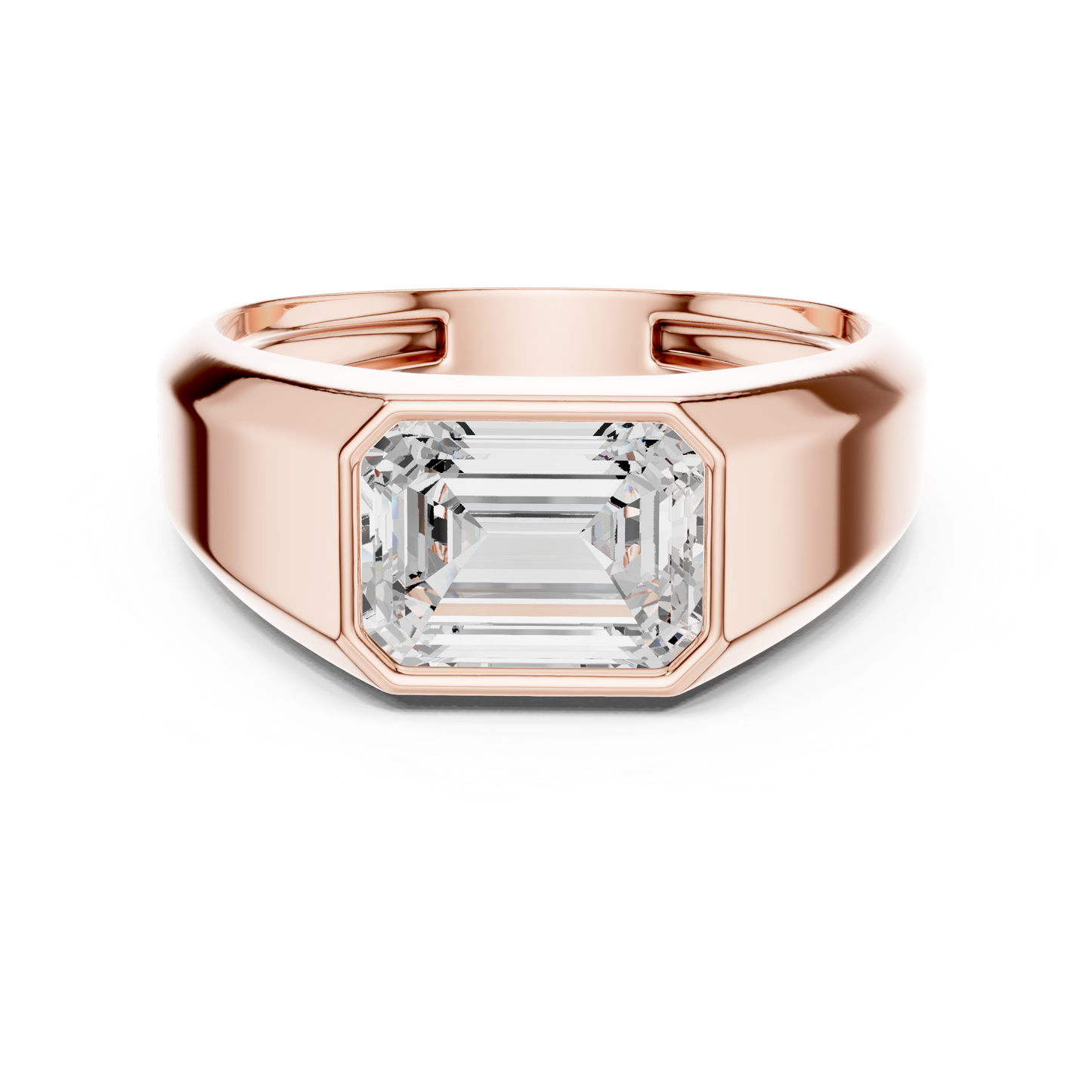 Echelon Solitaire Diamond Ring for Men