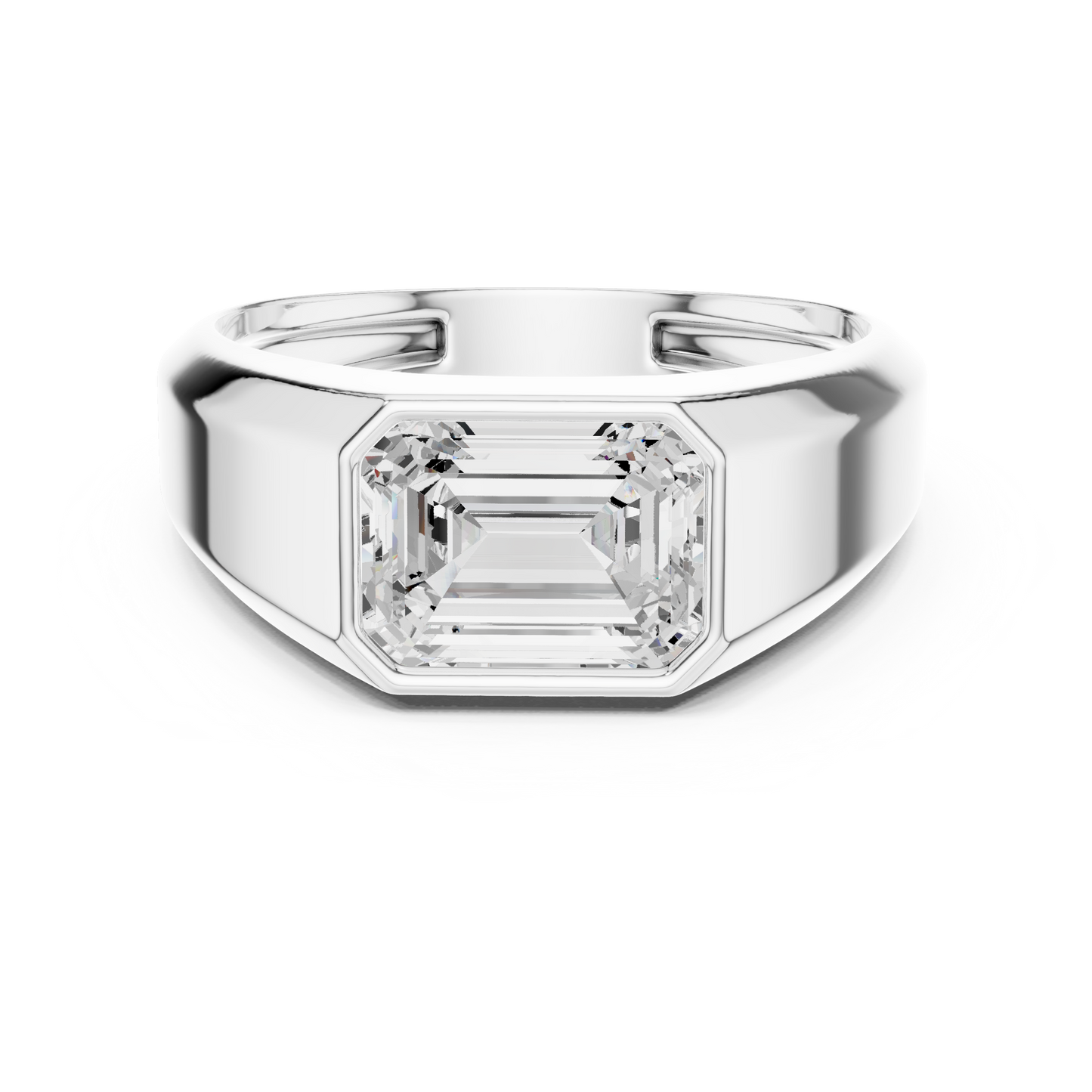 Echelon Solitaire Diamond Ring for Men