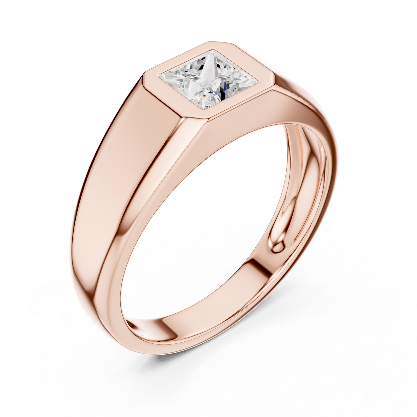 Rune Solitaire Diamond Ring for Men