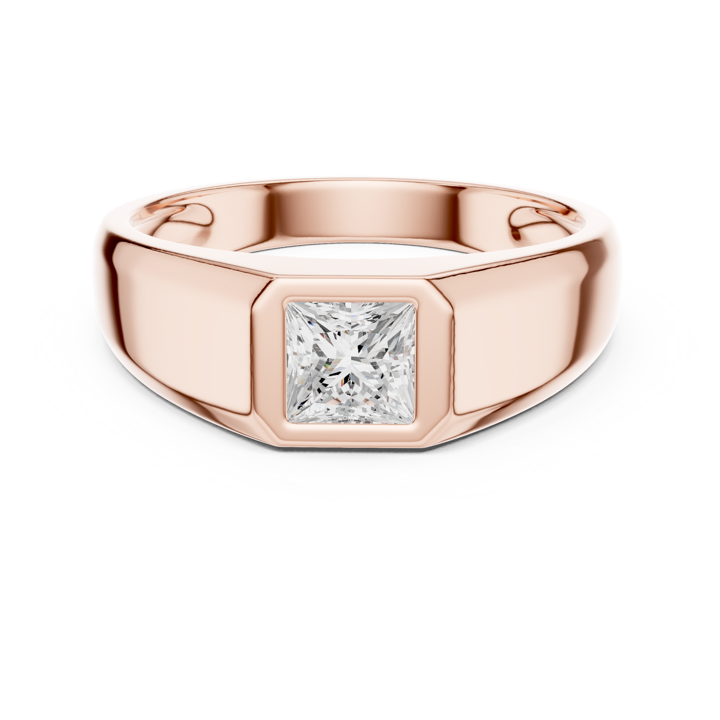Rune Solitaire Diamond Ring for Men