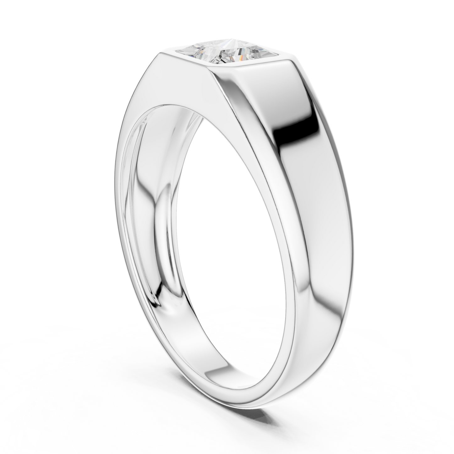 Rune Solitaire Diamond Ring for Men
