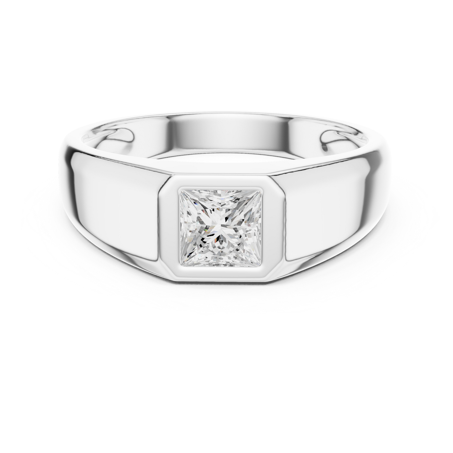 Rune Solitaire Diamond Ring for Men