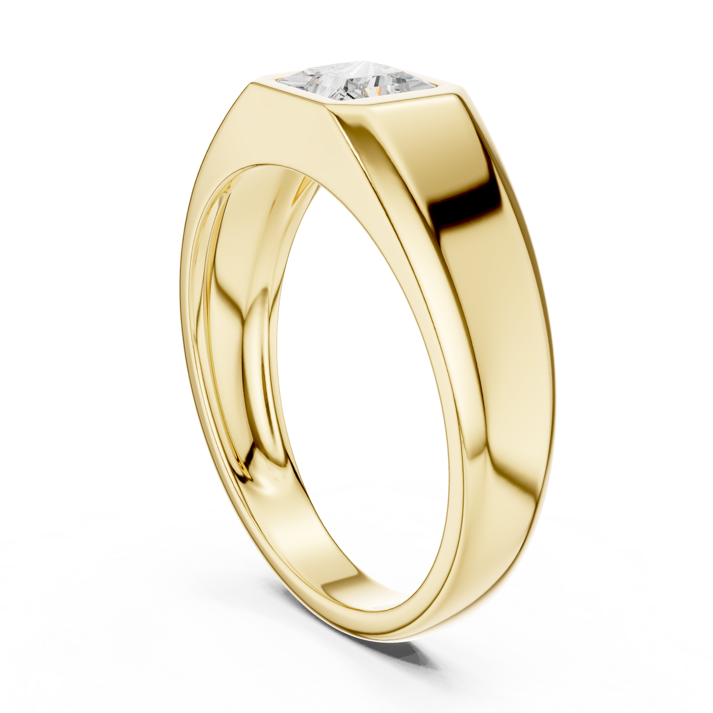 Rune Solitaire Diamond Ring for Men