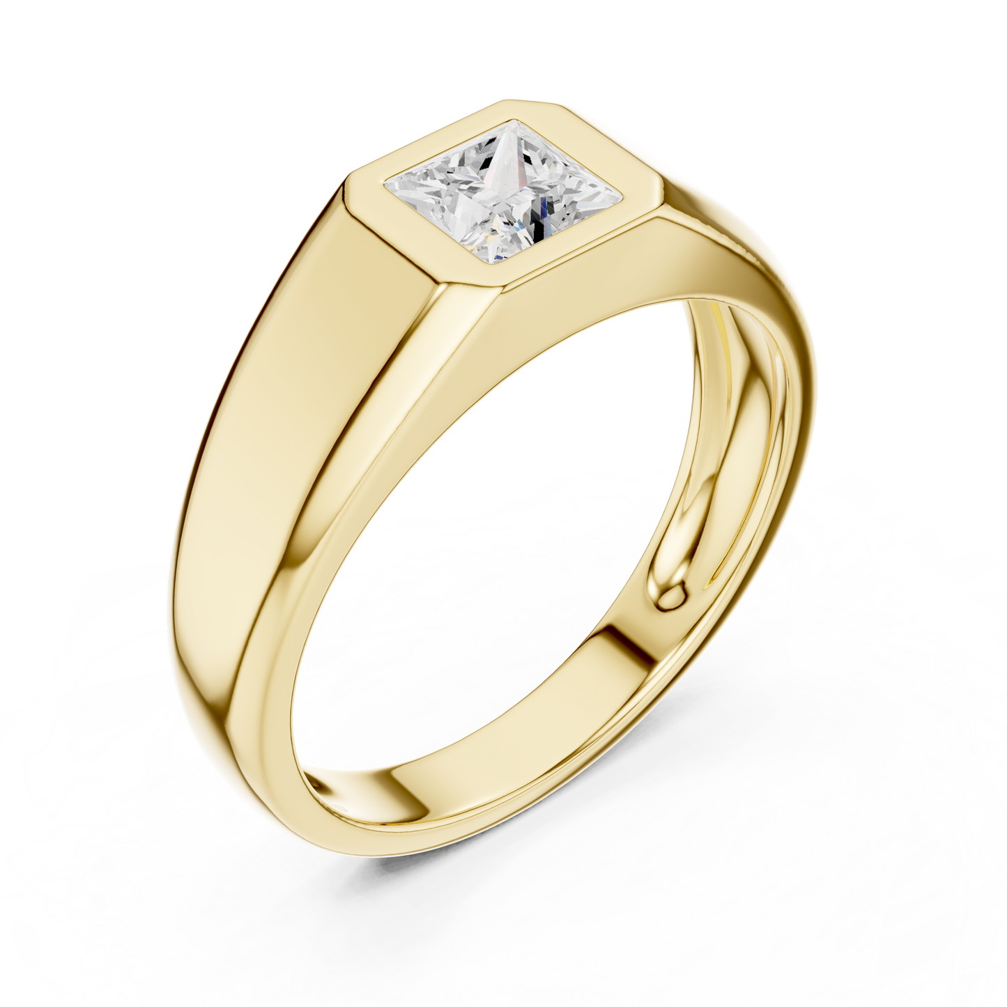 Rune Solitaire Diamond Ring for Men