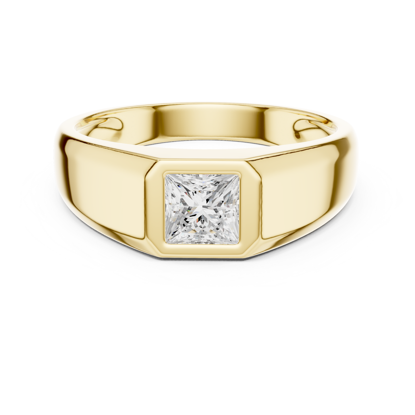 Rune Solitaire Diamond Ring for Men