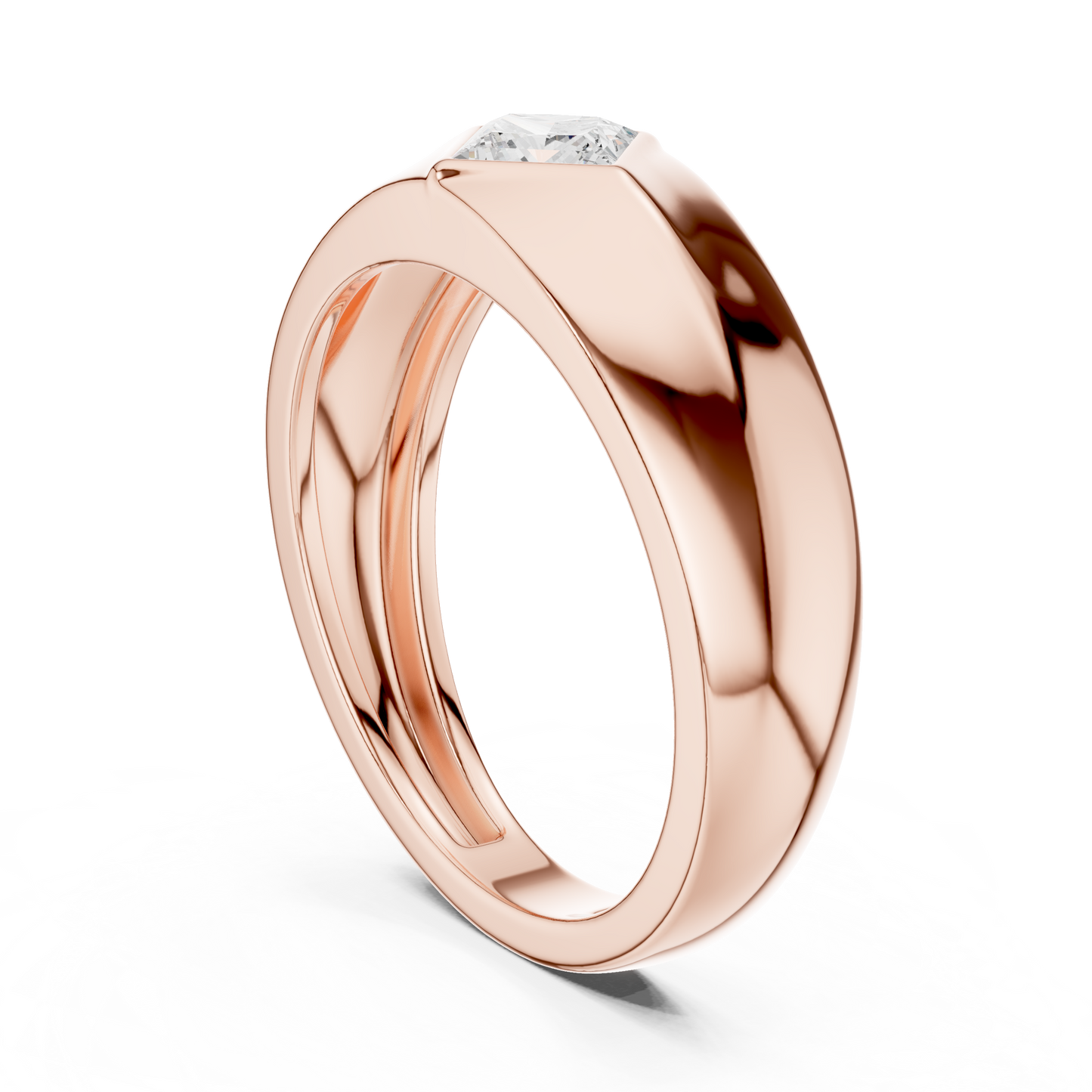 Forge Solitaire Diamond Ring for Men