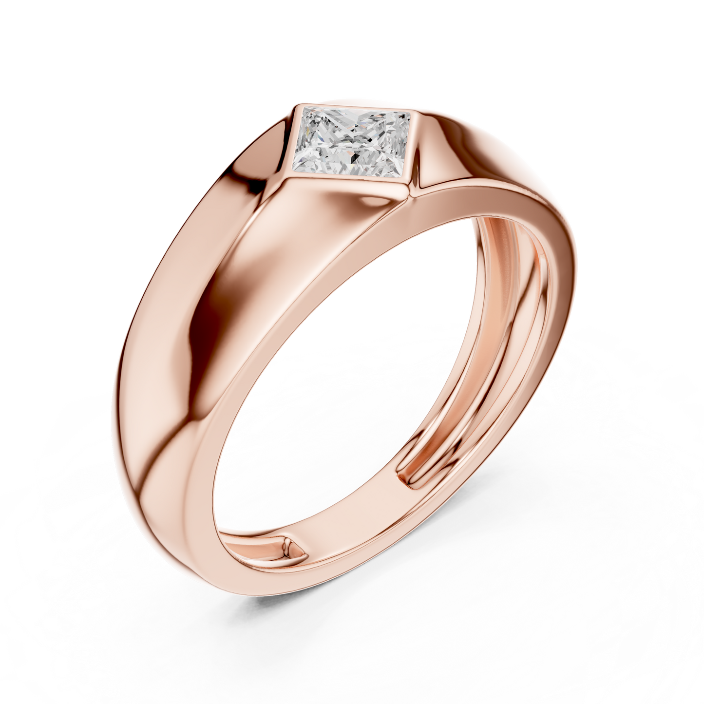 Forge Solitaire Diamond Ring for Men