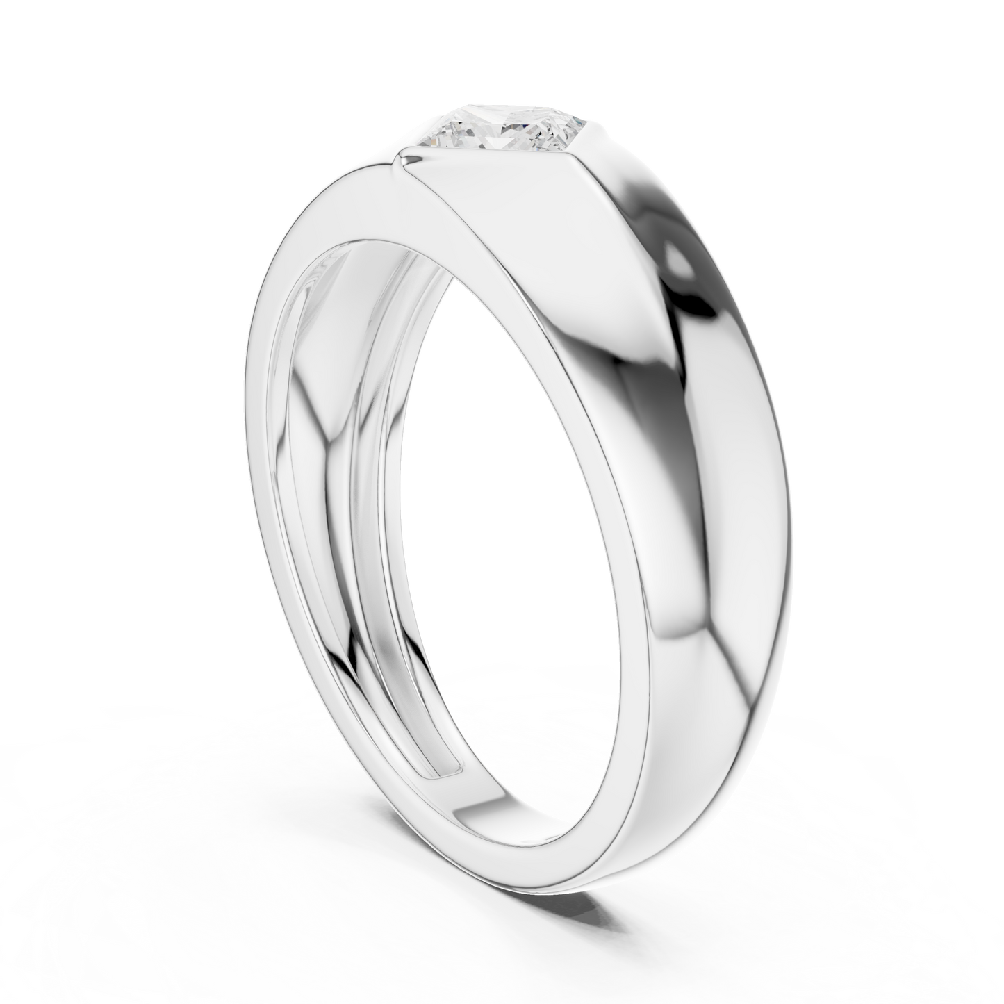 Forge Solitaire Diamond Ring for Men