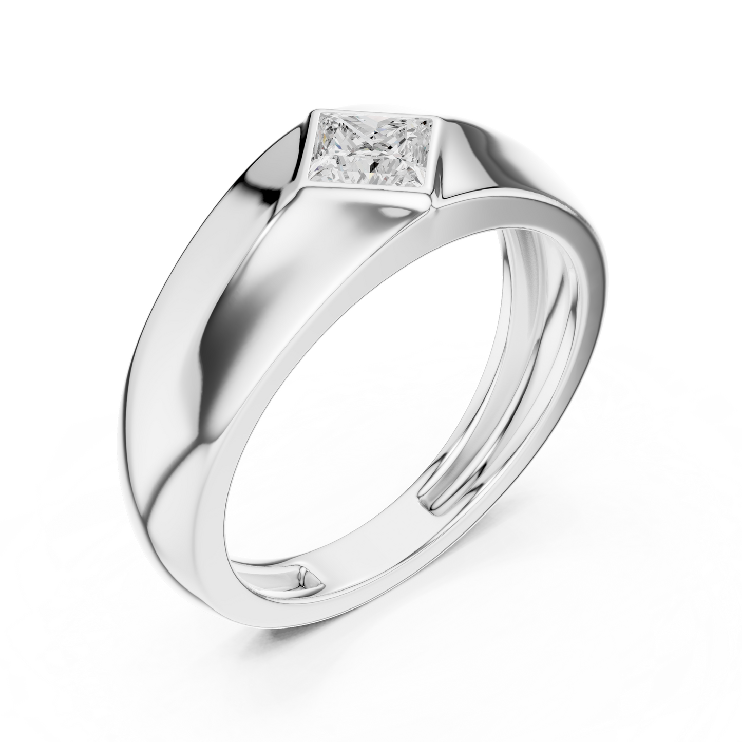 Forge Solitaire Diamond Ring for Men