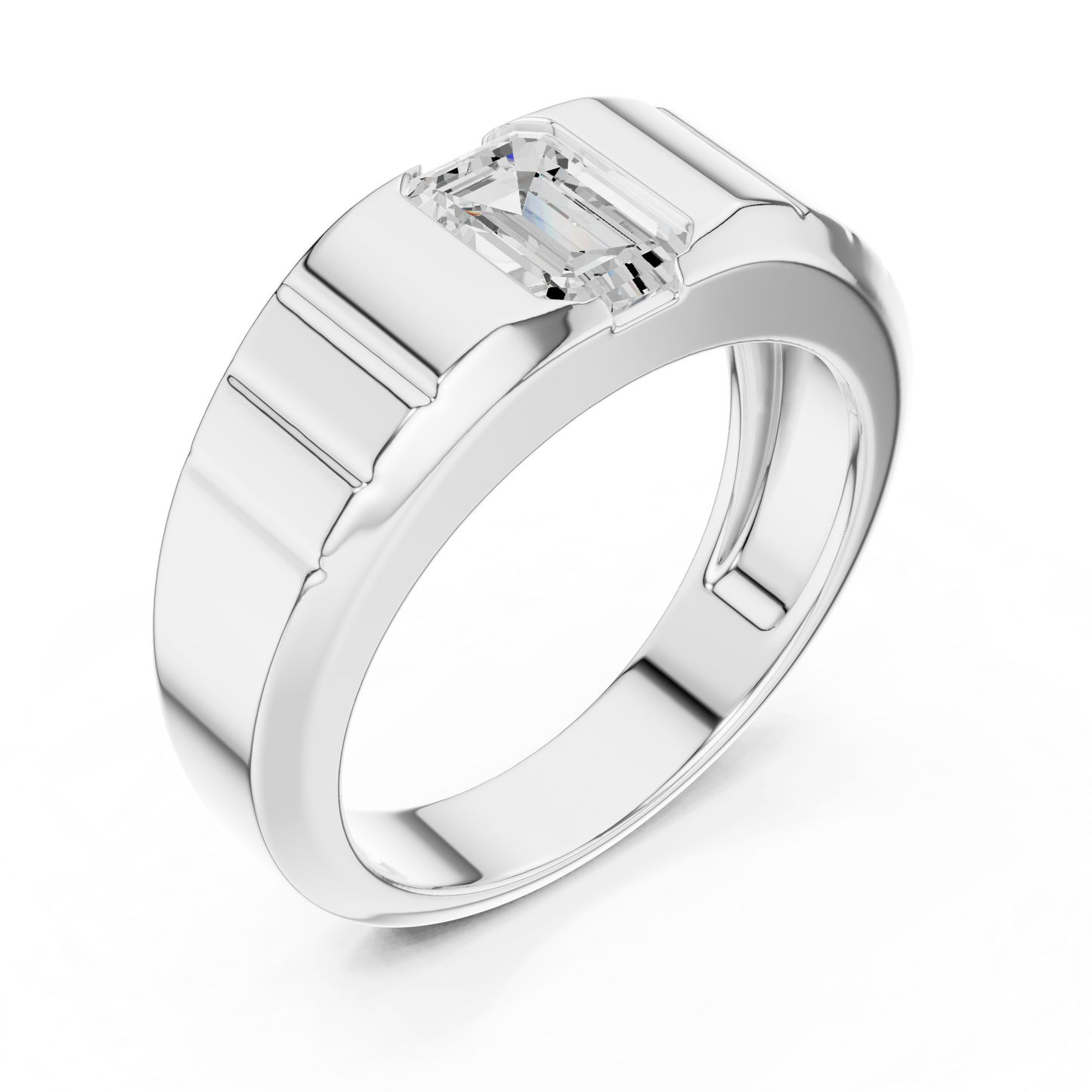 Elan Solitaire Diamond Ring for Men