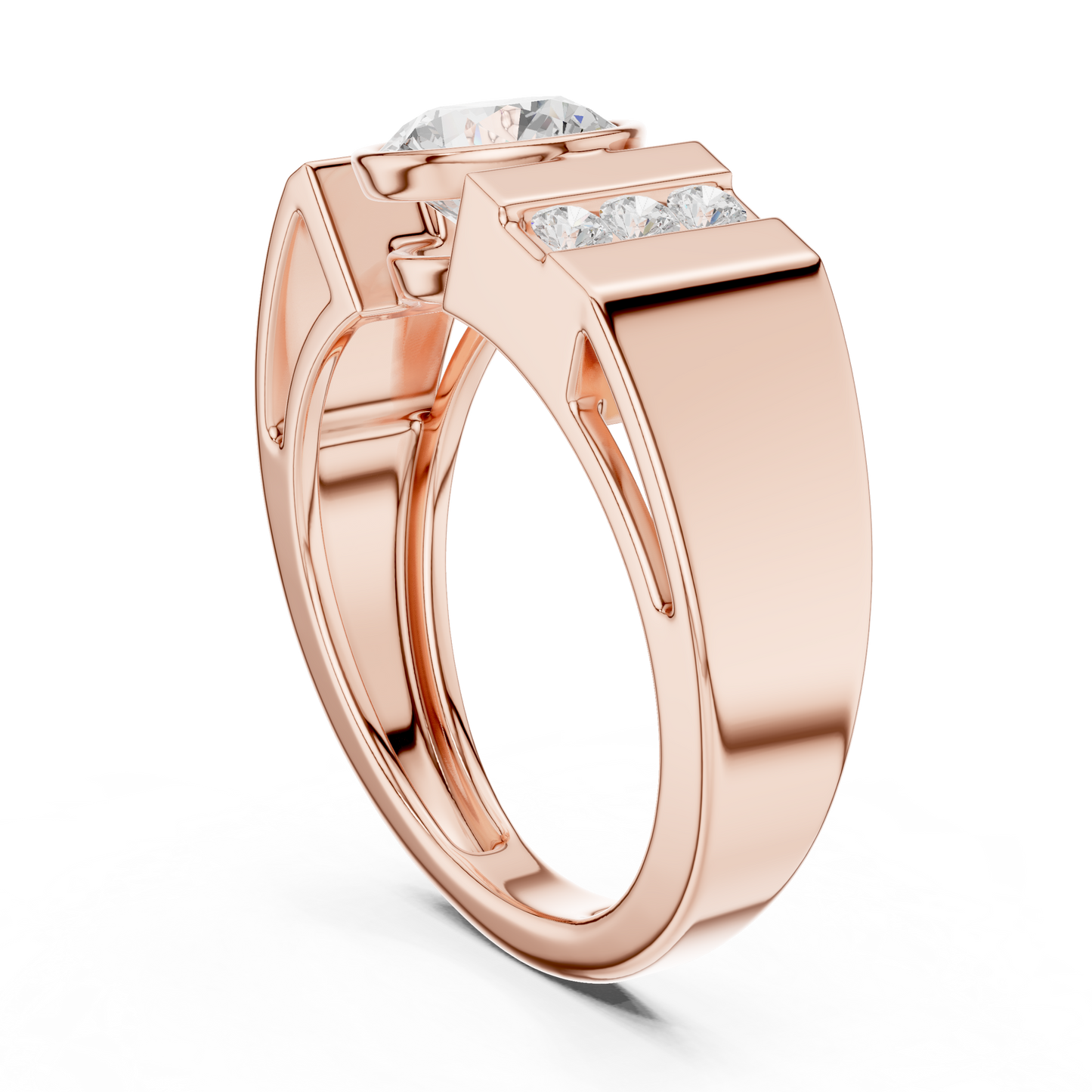 Roux Solitaire Diamond Ring for Men