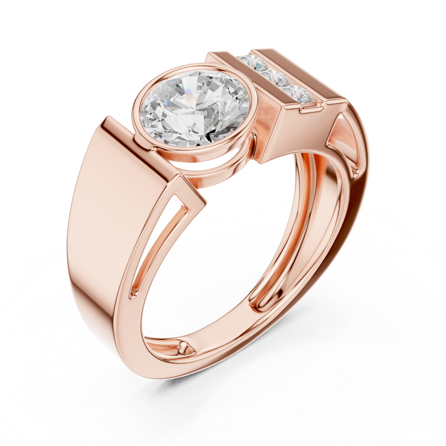 Roux Solitaire Diamond Ring for Men
