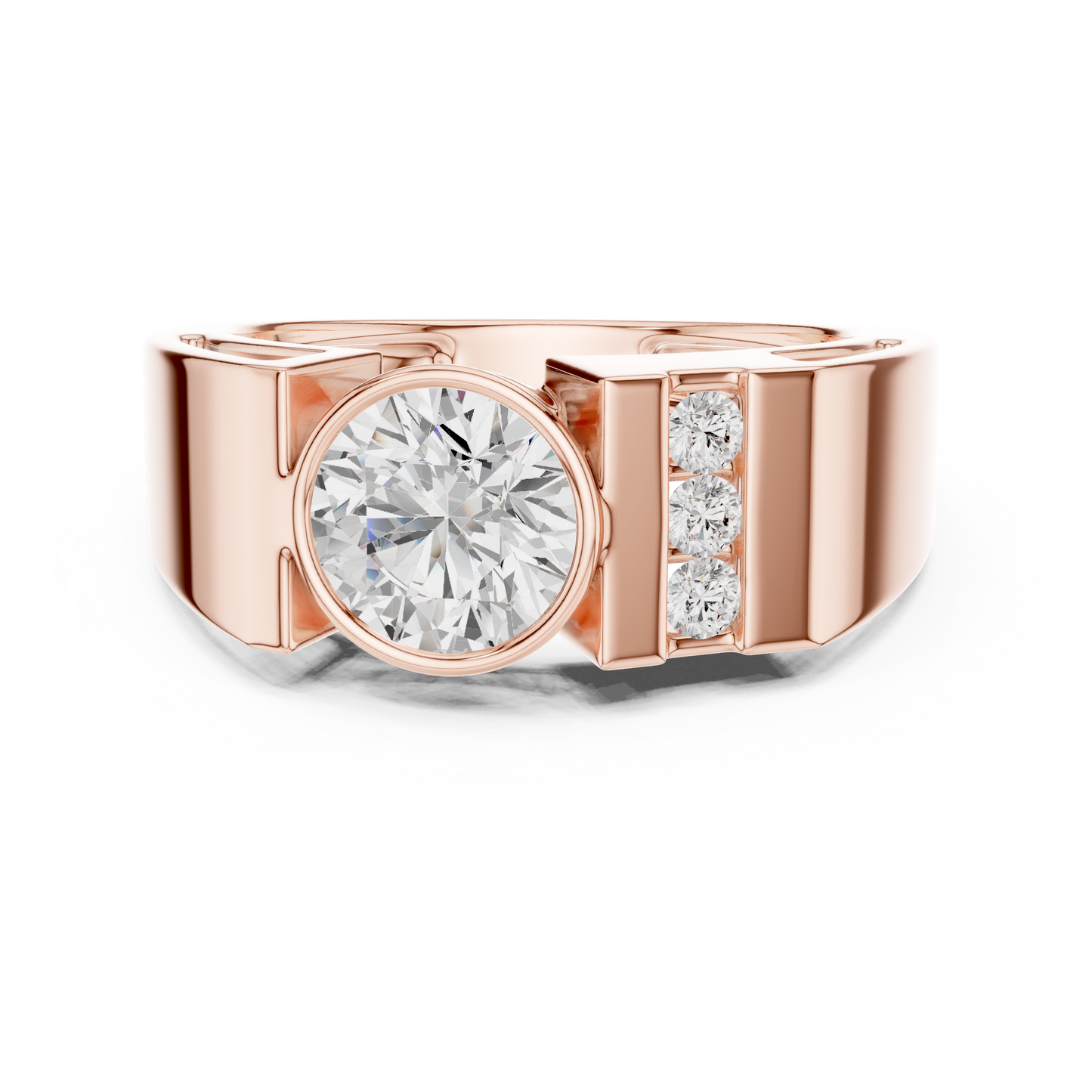 Roux Solitaire Diamond Ring for Men