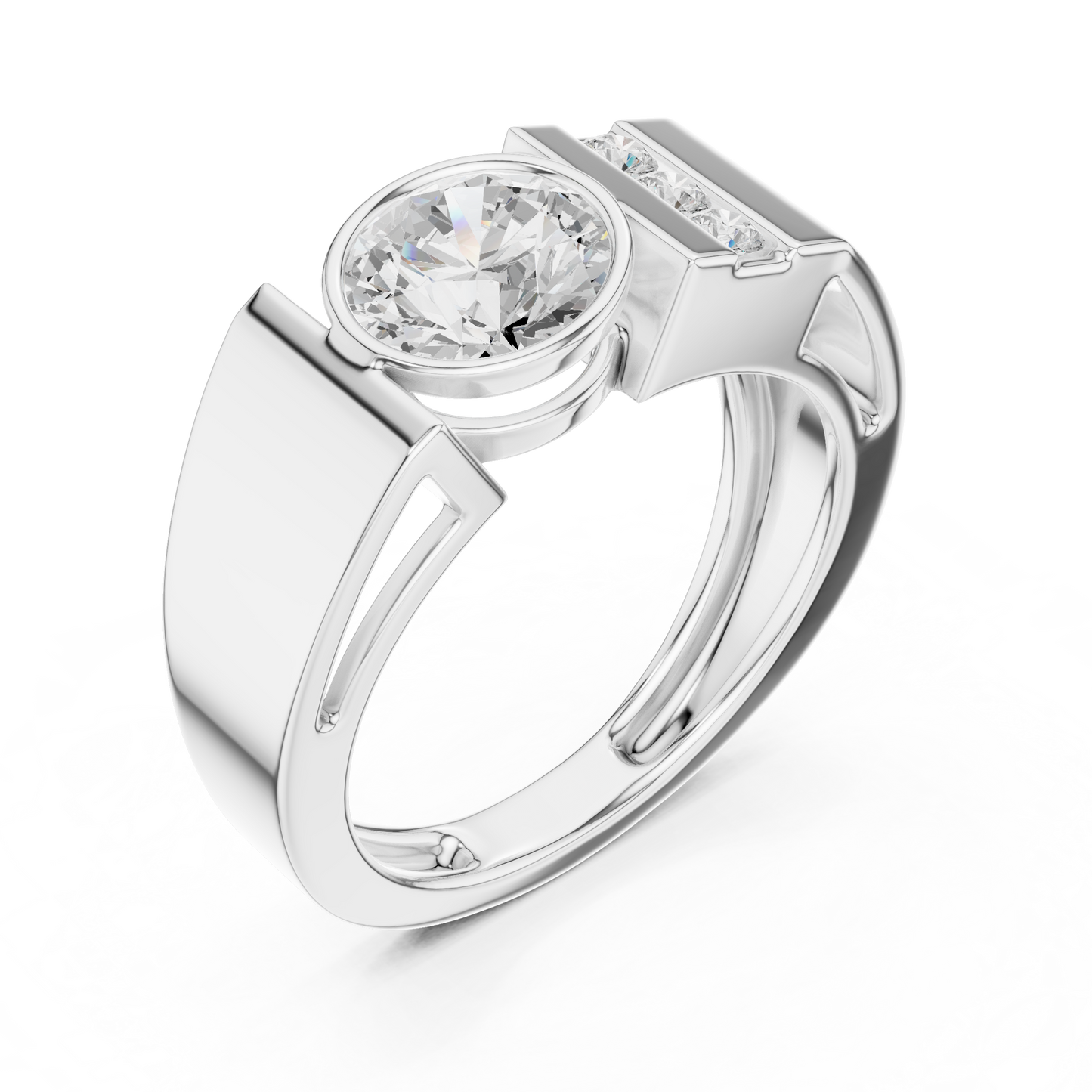 Roux Solitaire Diamond Ring for Men