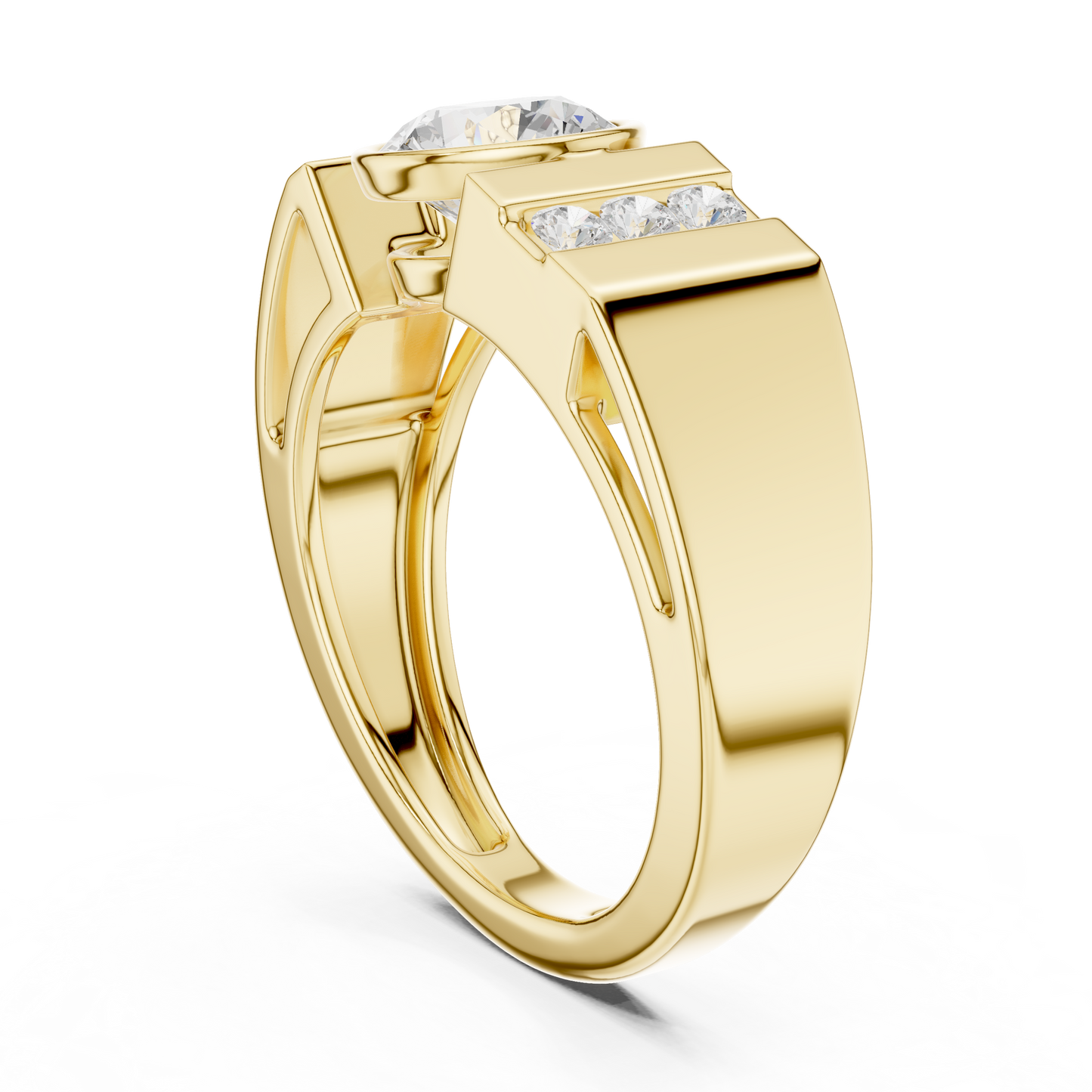 Roux Solitaire Diamond Ring for Men