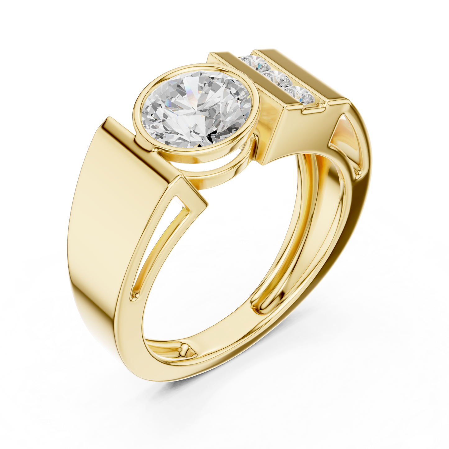 Roux Solitaire Diamond Ring for Men