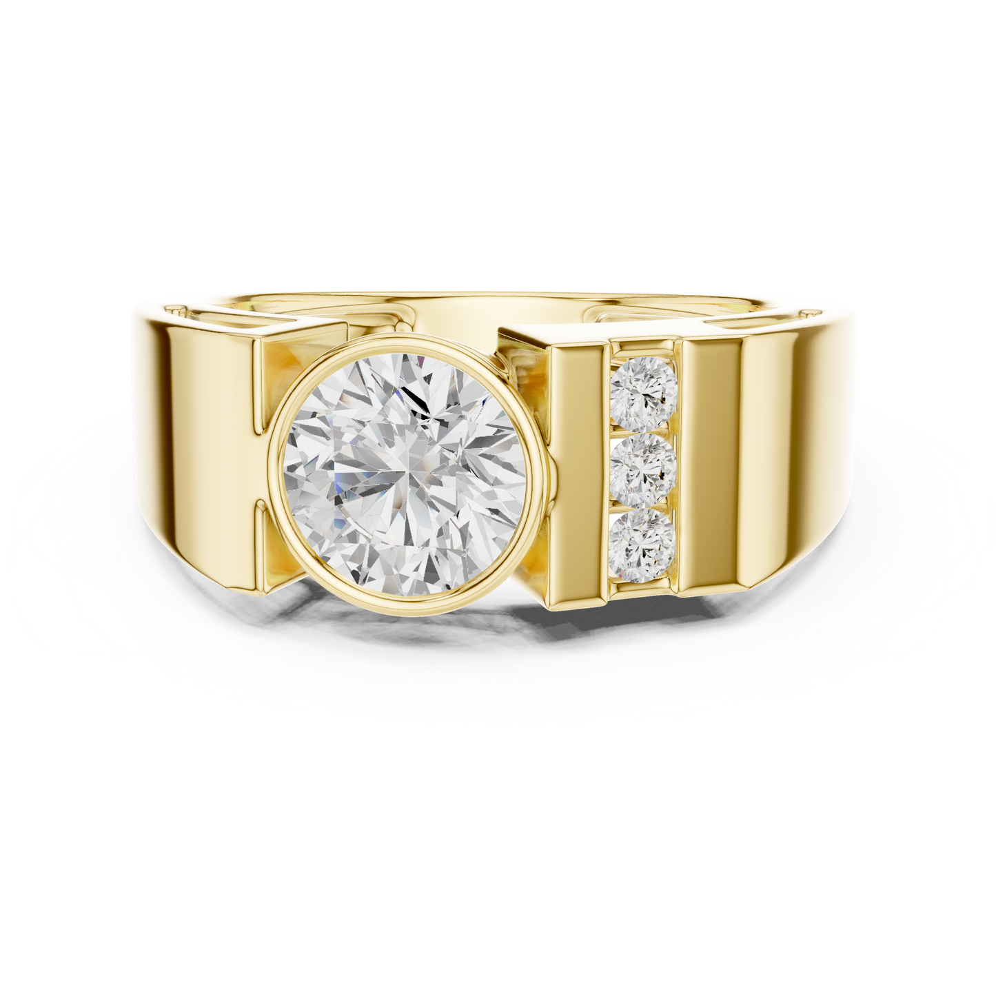 Roux Solitaire Diamond Ring for Men