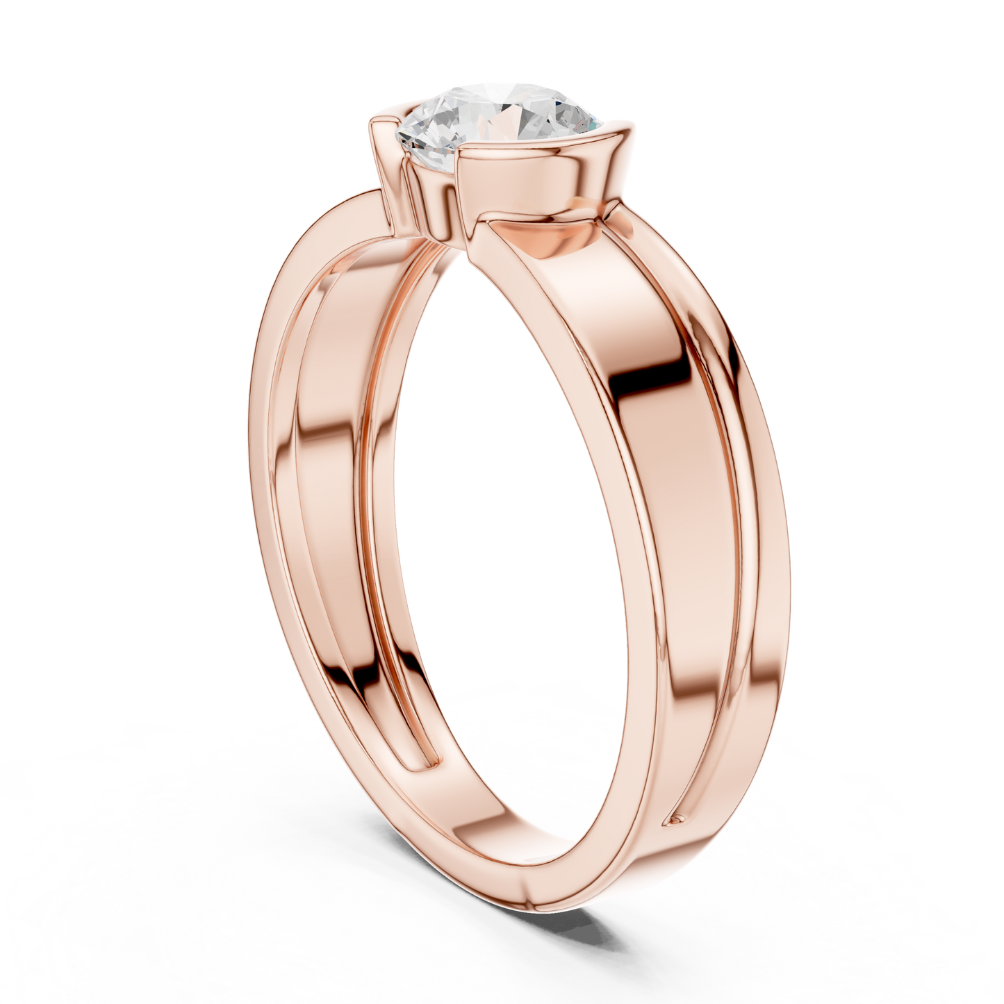 Zephyr Solitaire Diamond Ring for Men
