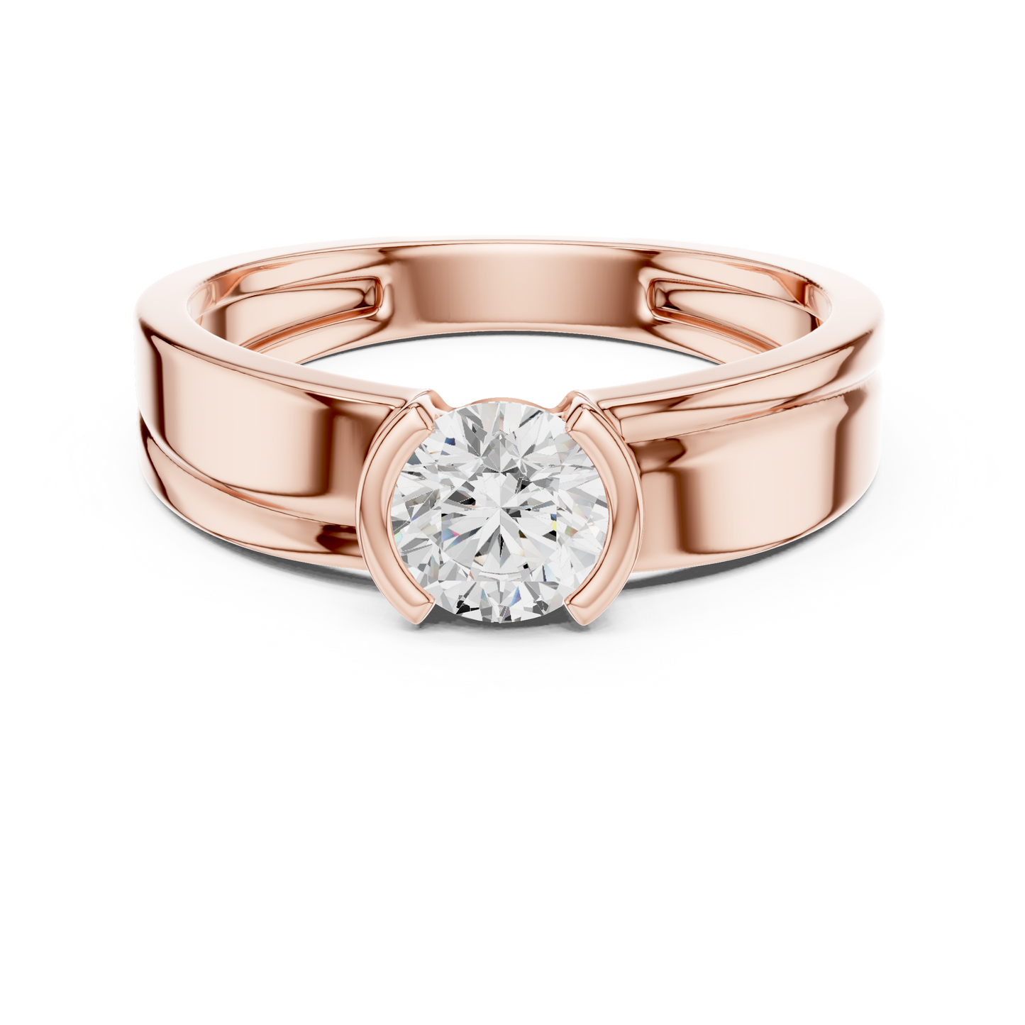 Zephyr Solitaire Diamond Ring for Men