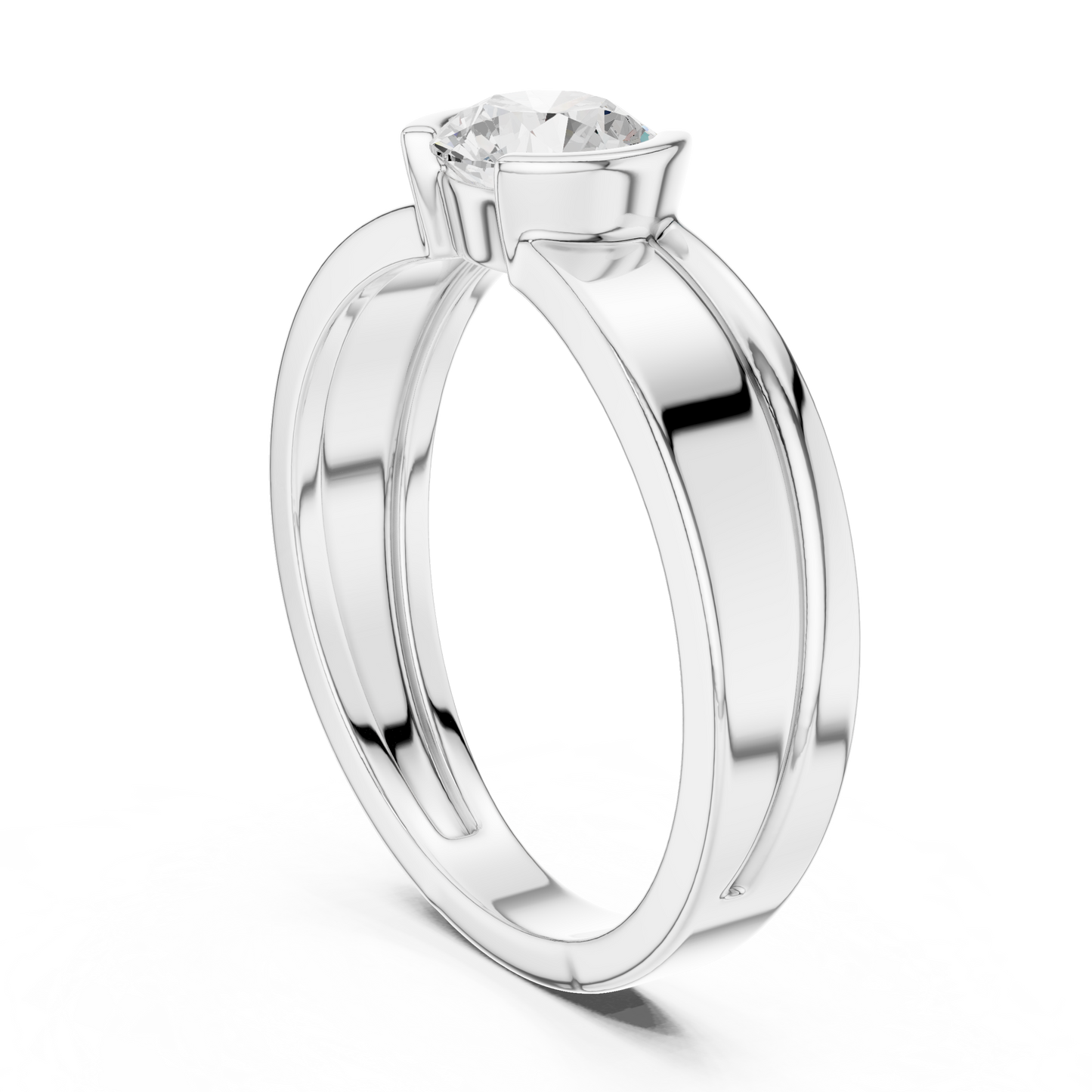 Zephyr Solitaire Diamond Ring for Men