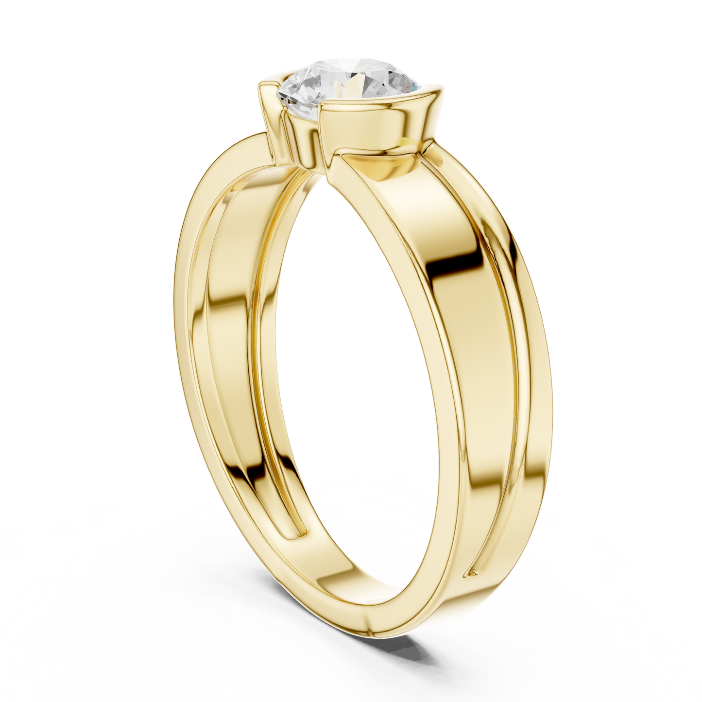 Zephyr Solitaire Diamond Ring for Men