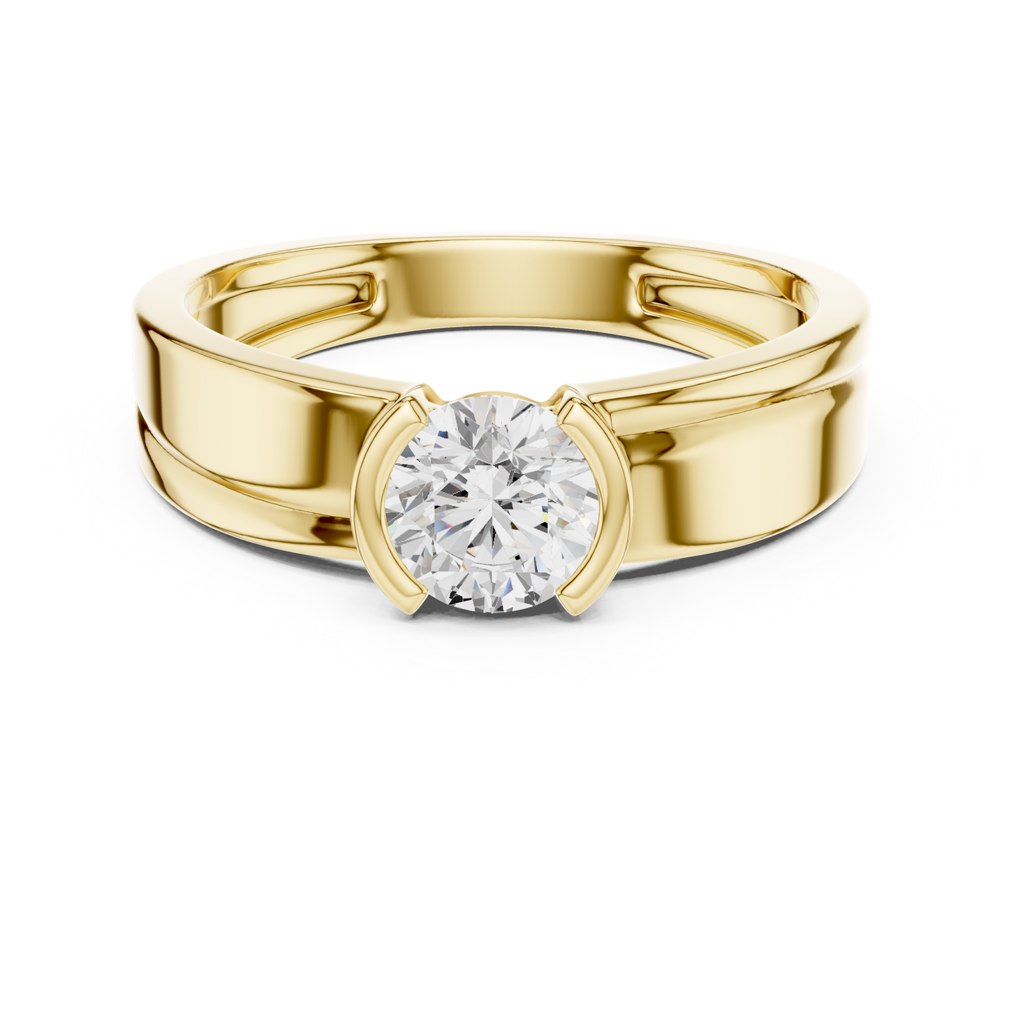 Zephyr Solitaire Diamond Ring for Men