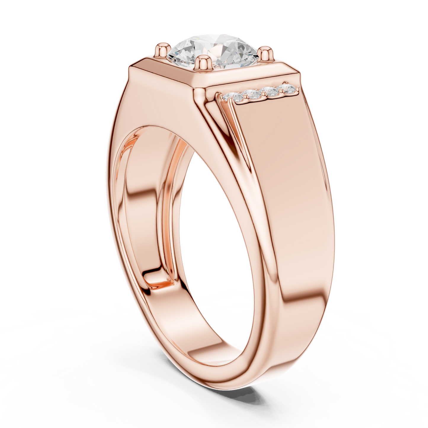 Caledor Solitaire Diamond Ring for Men