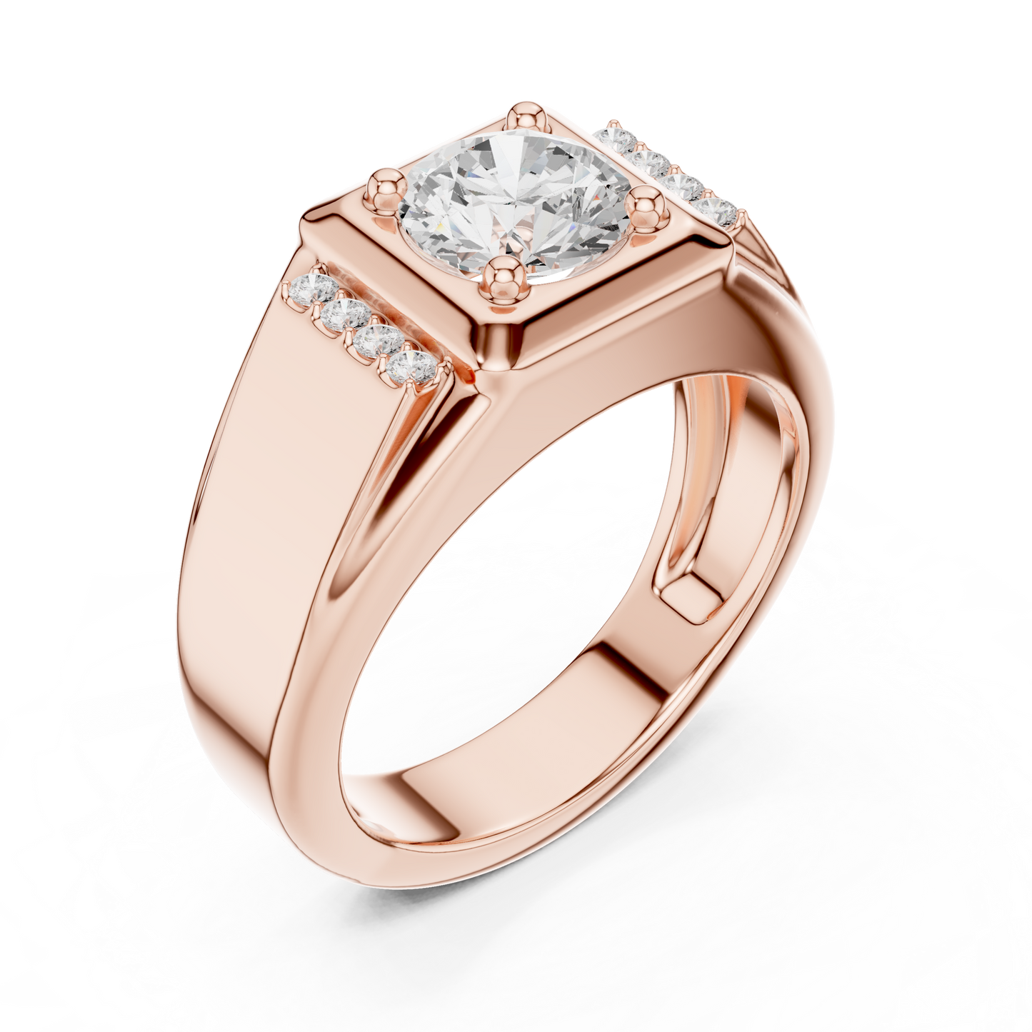 Caledor Solitaire Diamond Ring for Men