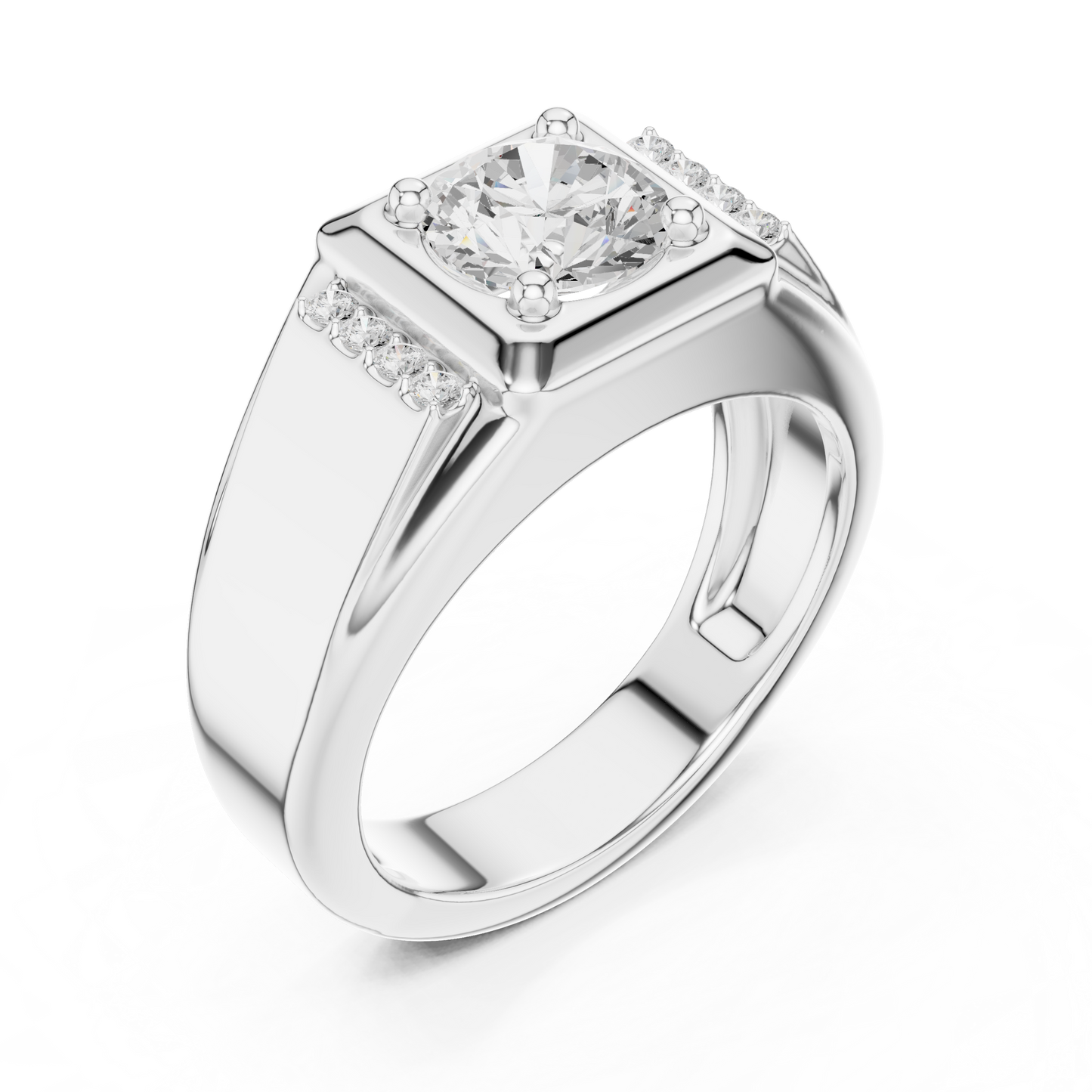 Caledor Solitaire Diamond Ring for Men