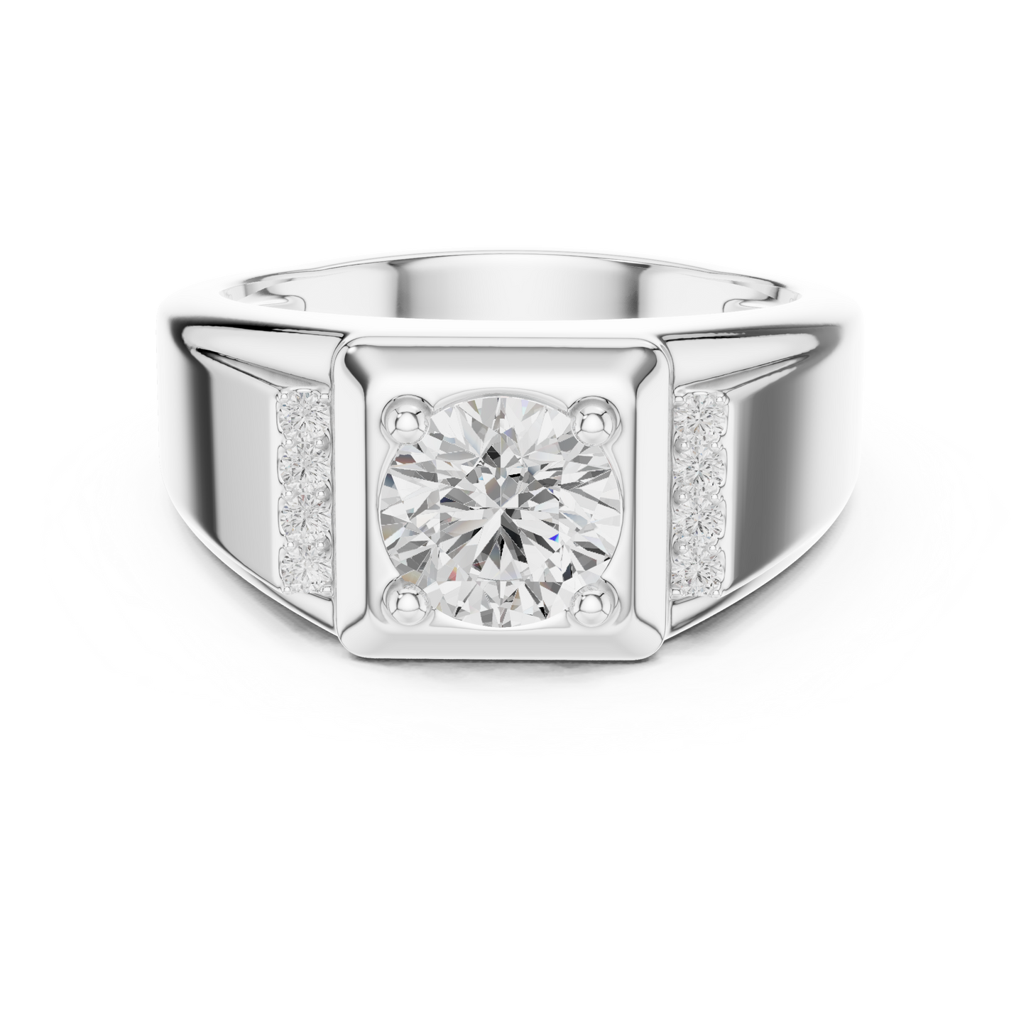 Caledor Solitaire Diamond Ring for Men